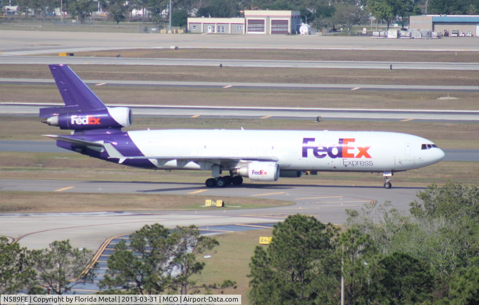 N589FE, 1992 McDonnell Douglas MD-11F C/N 48491, Fed Ex MD-11F
