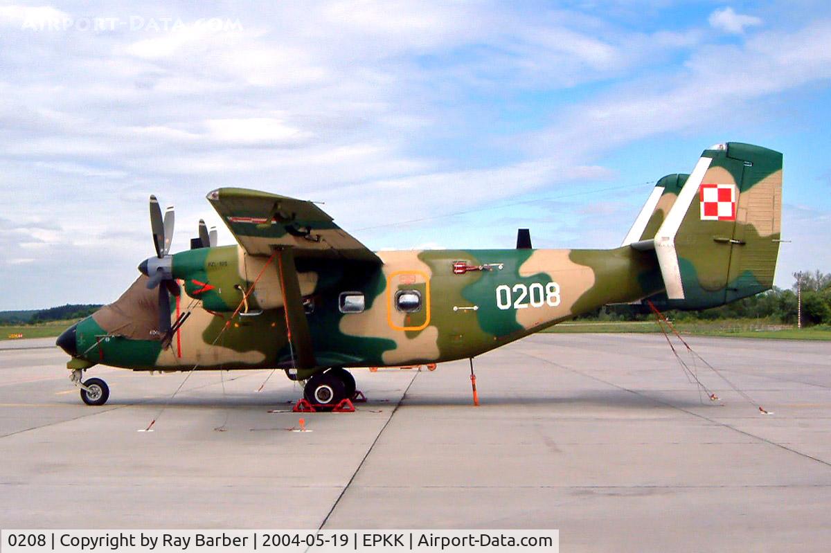 0208, PZL-Mielec M-28 Bryza 1TDII C/N AJG002-08, PZL-Mielec M-28B-TDII Bryza I [AJG002-08] (Polish Air Force) Kracow-Balice~SP 19/05/2004