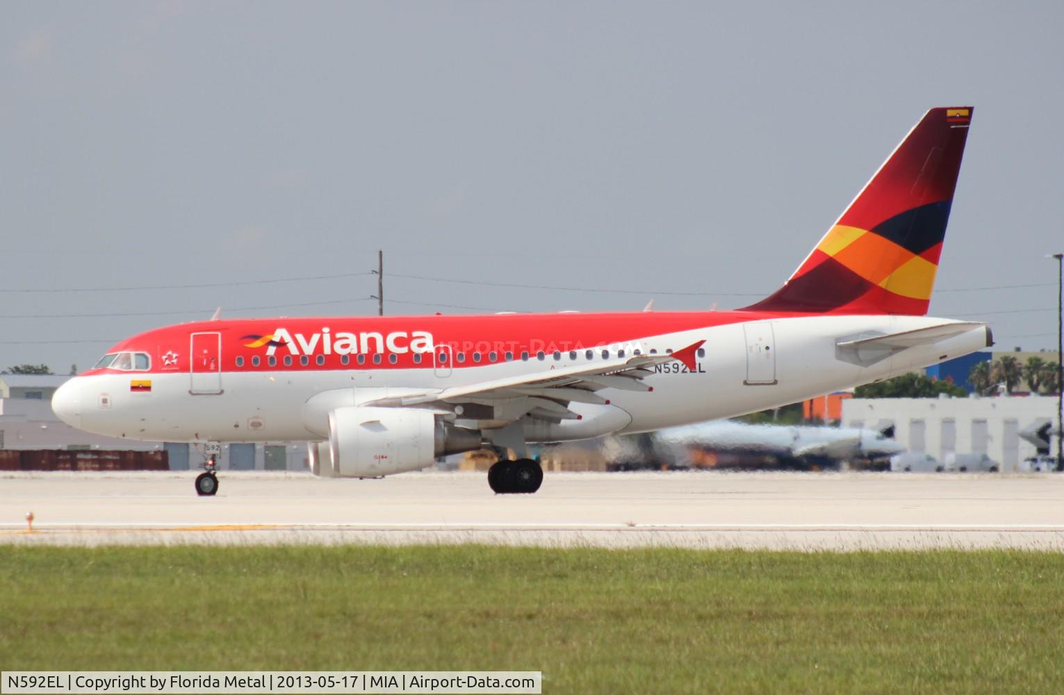 N592EL, 2004 Airbus A318-111 C/N 2358, Avianca A318