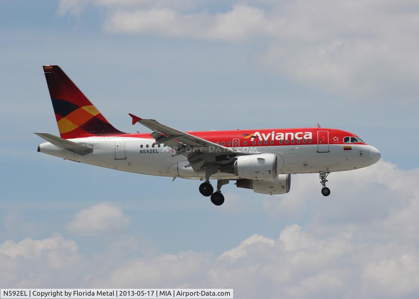 N592EL, 2004 Airbus A318-111 C/N 2358, Avianca A318