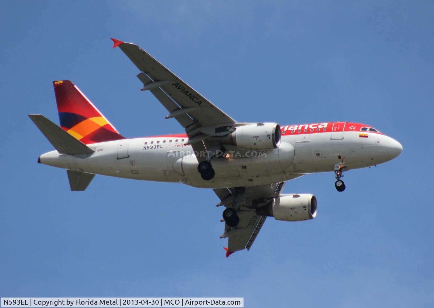 N593EL, 2004 Airbus A318-111 C/N 2367, Avianca A318