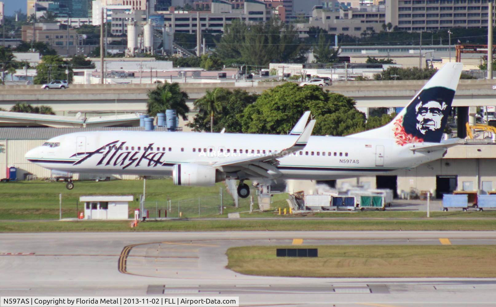 N597AS, 2008 Boeing 737-890 C/N 35689, Alaska 737-800