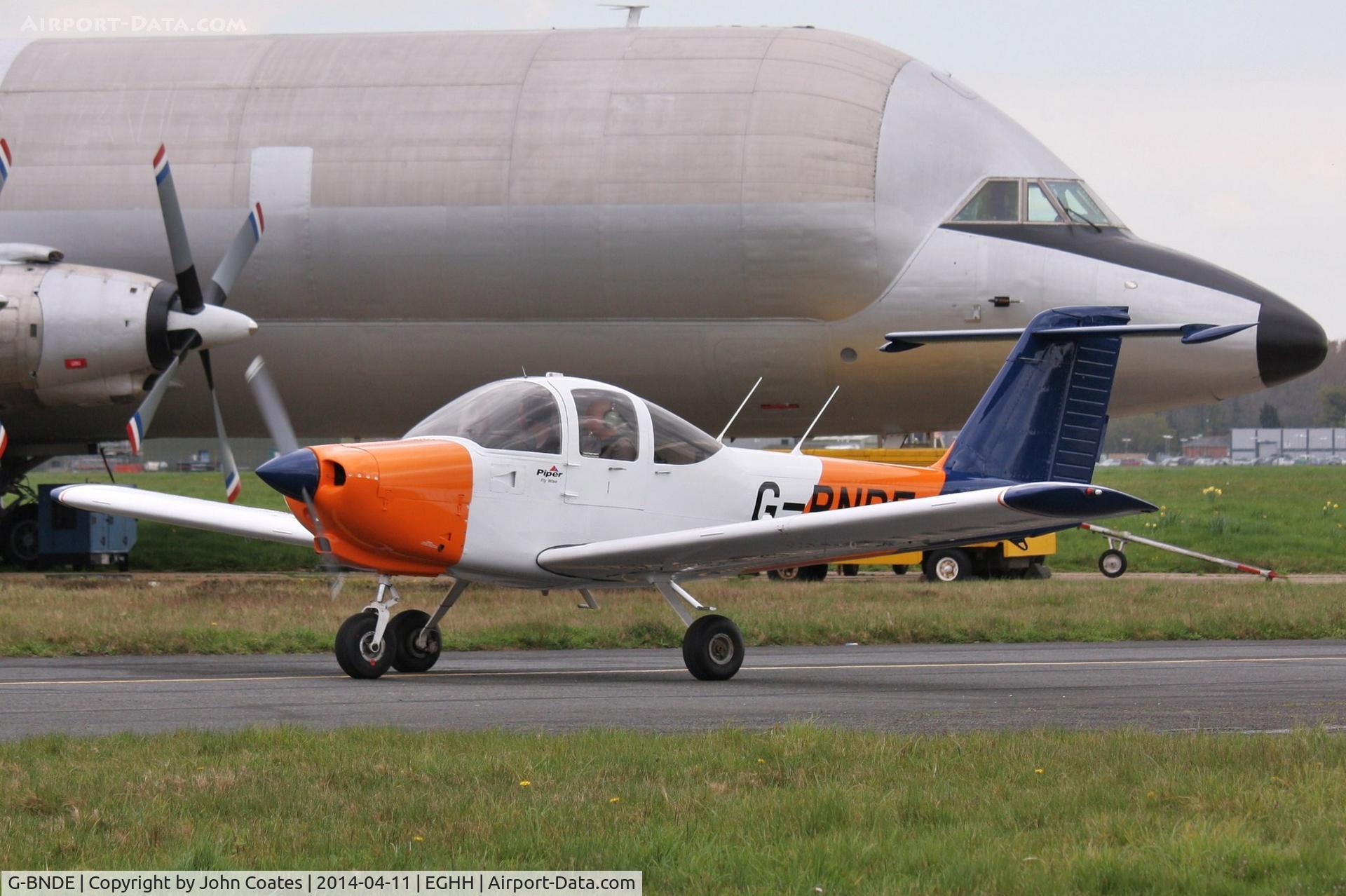G-BNDE, 1979 Piper PA-38-112 Tomahawk Tomahawk C/N 38-79A0363, Taxiing home