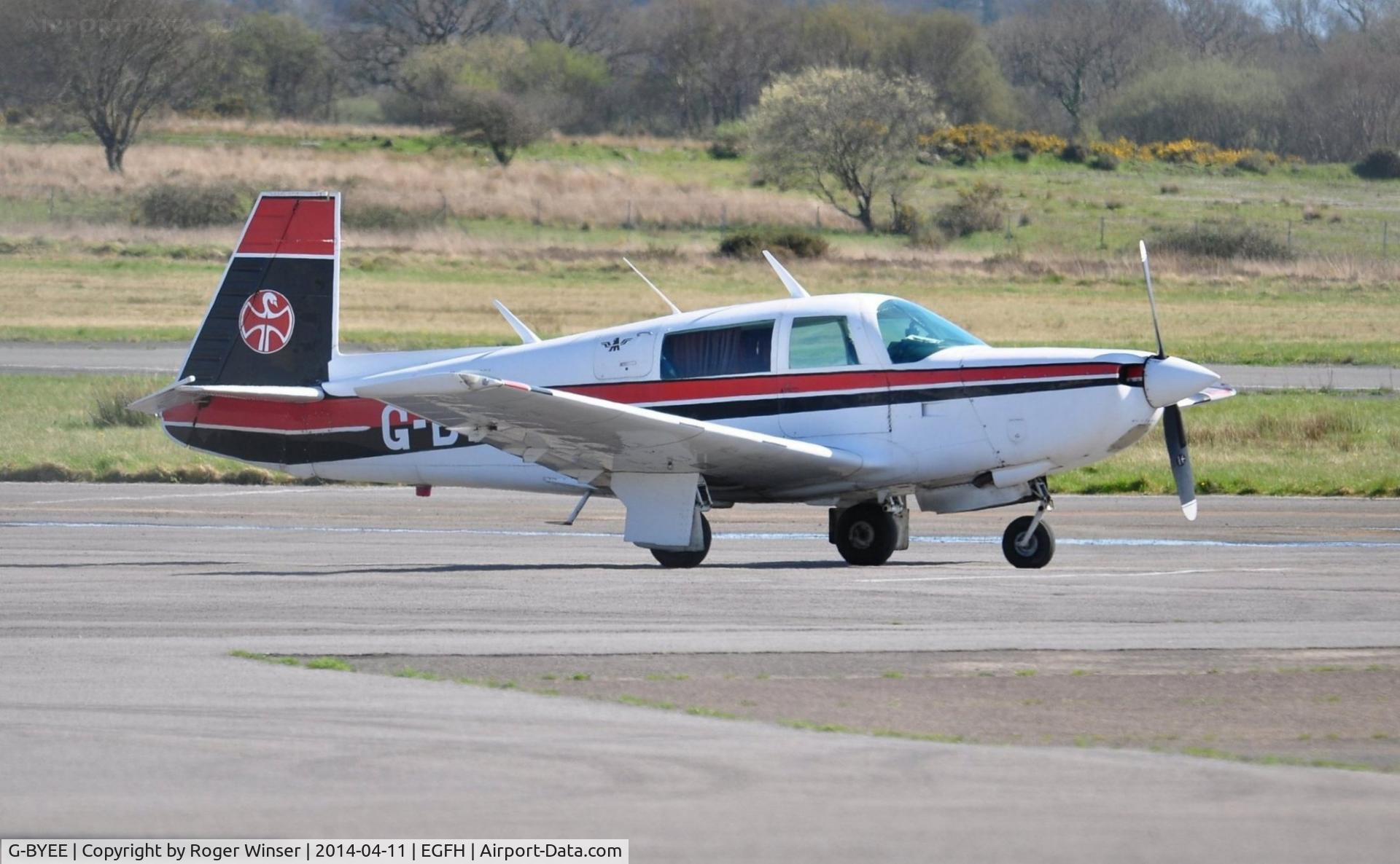 G-BYEE, 1980 Mooney M20K C/N 25-0282, Visiting Mooney M20K.