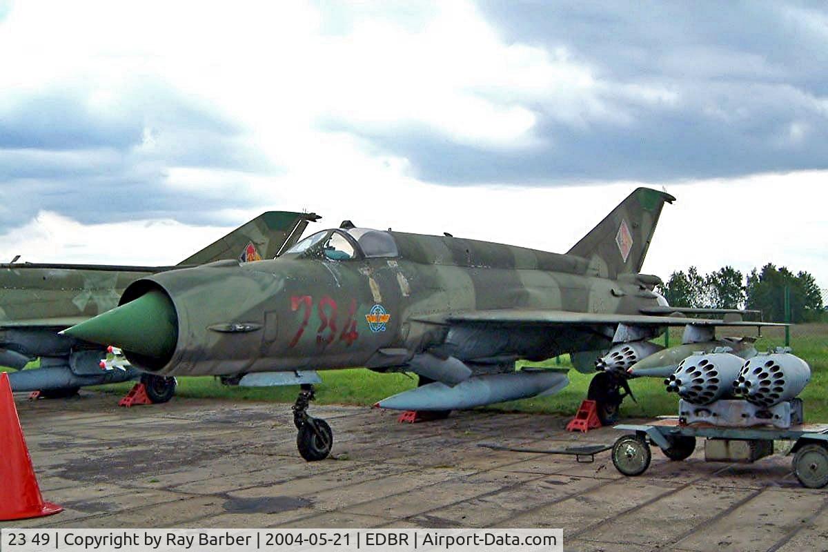 23 49, 1975 Mikoyan-Gurevich MiG-21MF C/N N96002170, Mikoyan-Gurevich MiG-21MF-75 Lancer [96002170] (German Air Force) Rothenburg-Gorlitz~D 21/05/2004
