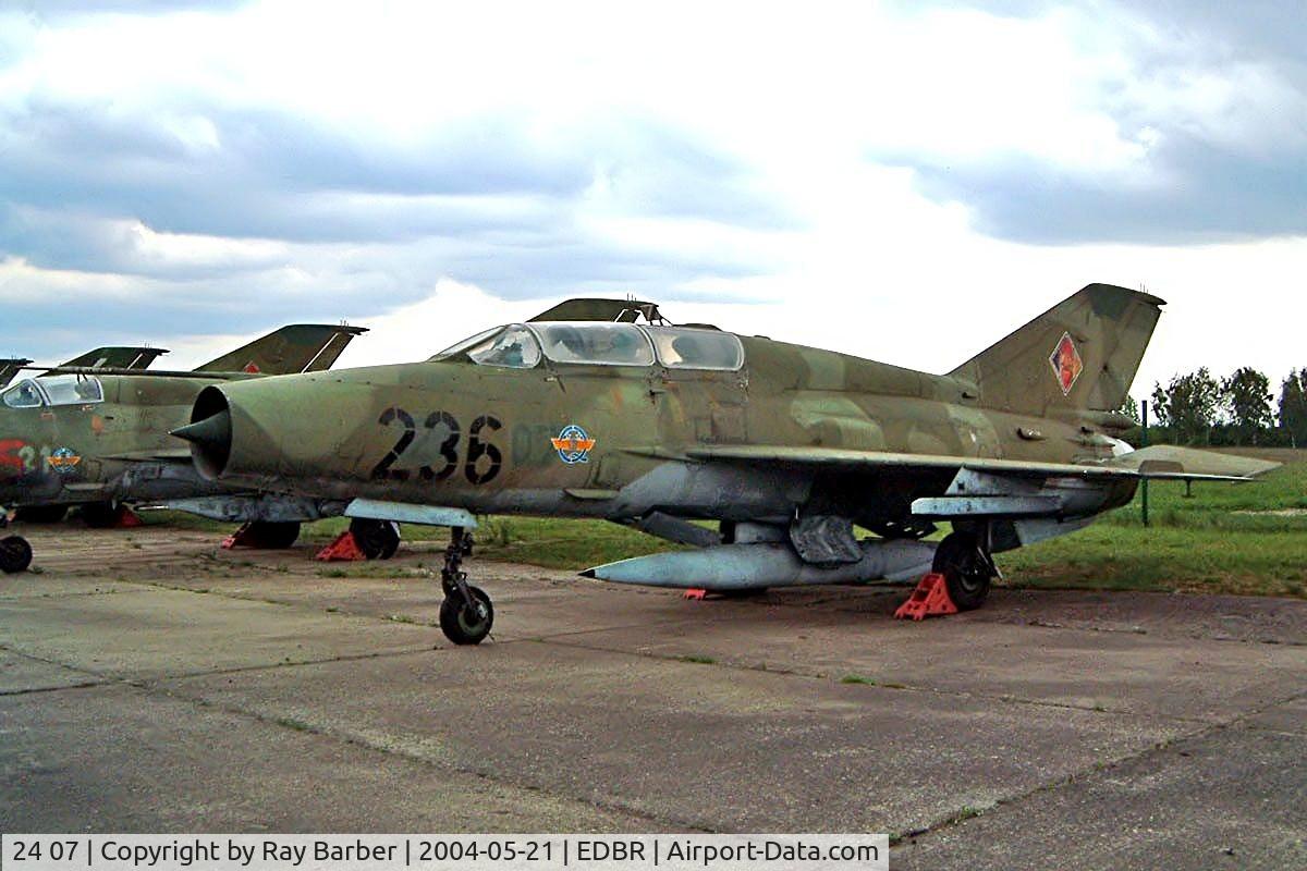 24 07, Mikoyan-Gurevich MiG-21US C/N 05685134, Mikoyan-Gurevich MiG-21US Fishbed [05685134] (German Air Force) Rothenburg-Gorlitz~D 21/05/2004