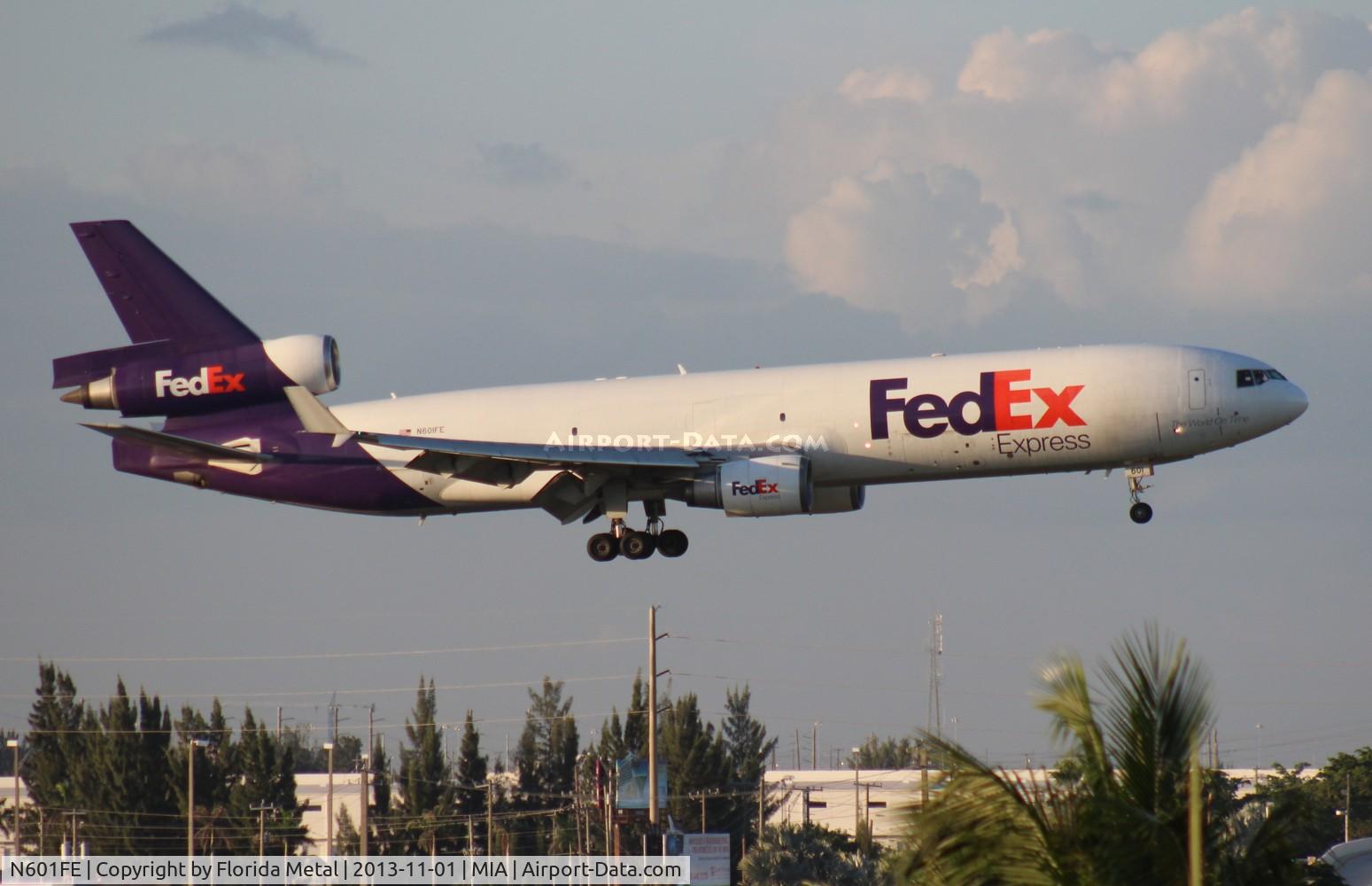 N601FE, 1990 McDonnell Douglas MD-11F C/N 48401, Fed Ex MD-11F