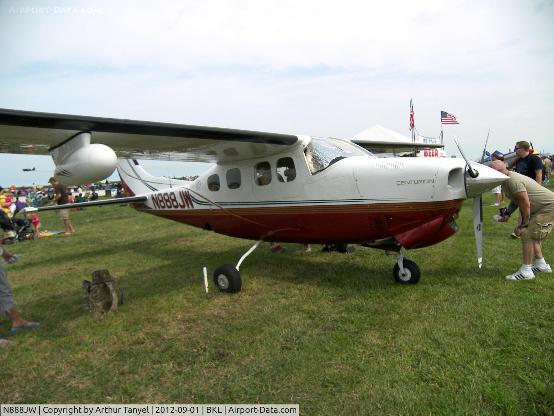 N888JW, 1986 Cessna P210R Pressurised Centurion C/N P21000872, On display @ Cleveland National Airshow
