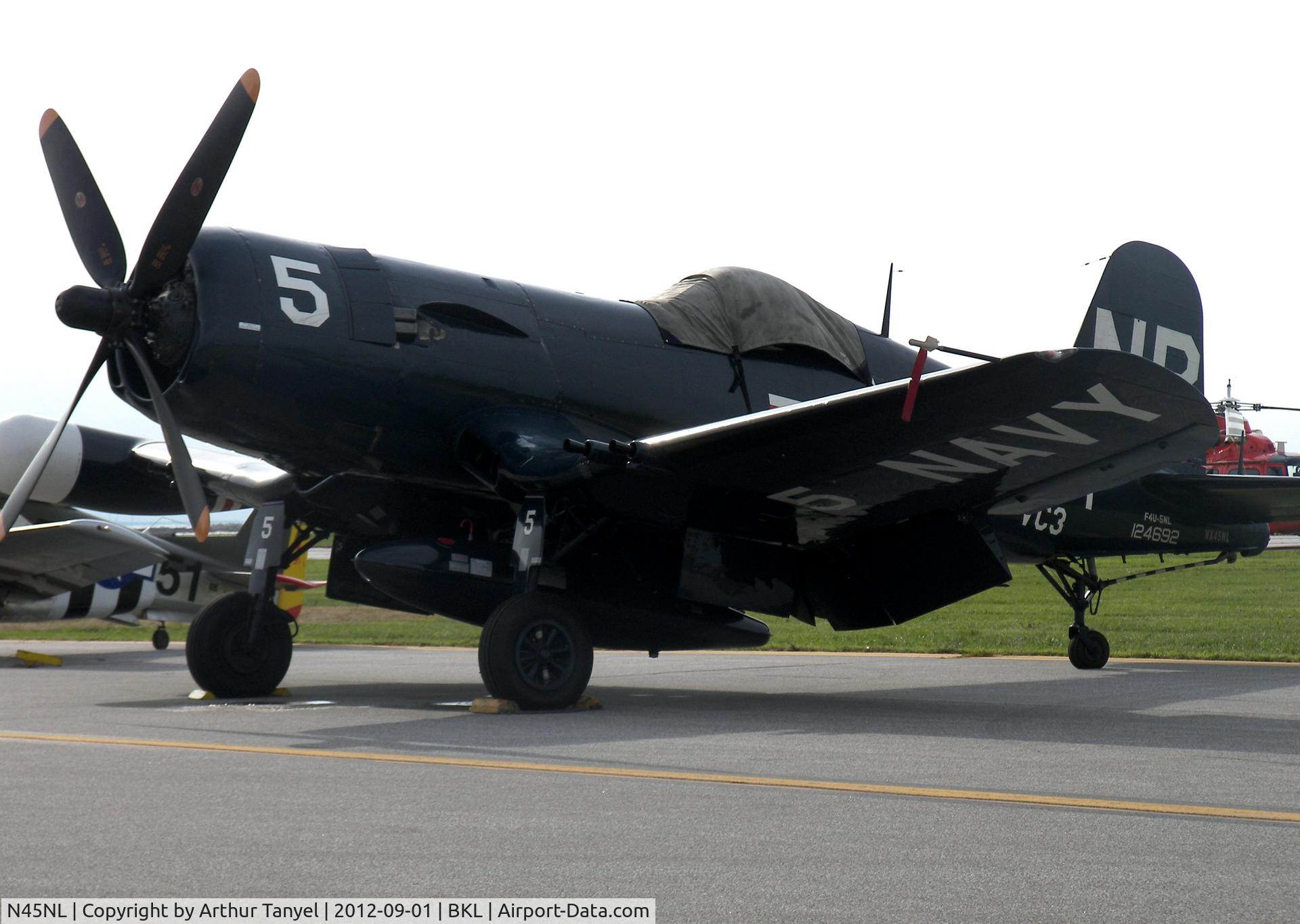 N45NL, 1951 Vought F4U-5NL Corsair C/N 124692, On display @ Cleveland National Airshow