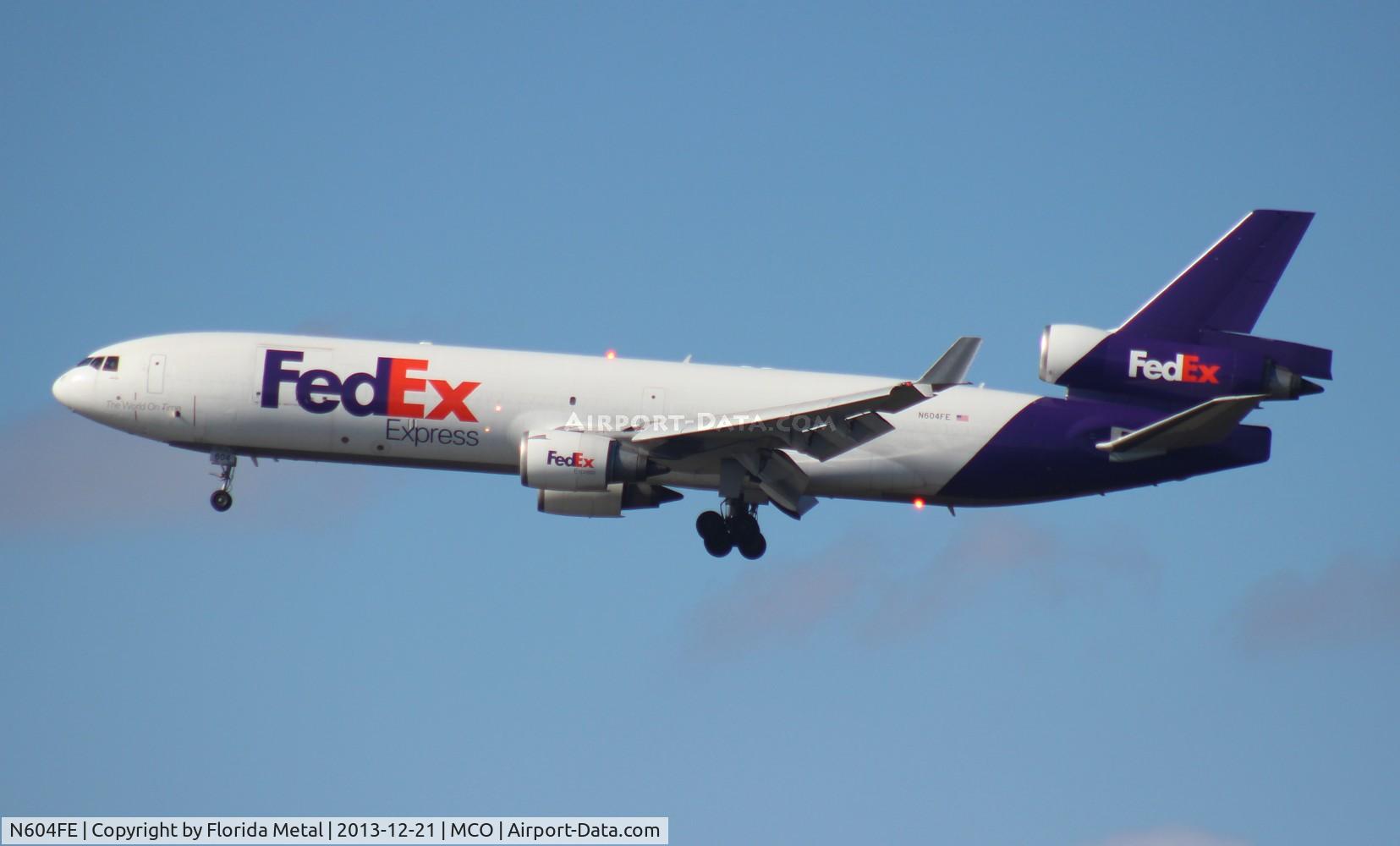 N604FE, 1992 McDonnell Douglas MD-11F C/N 48460, Fed Ex MD-11F