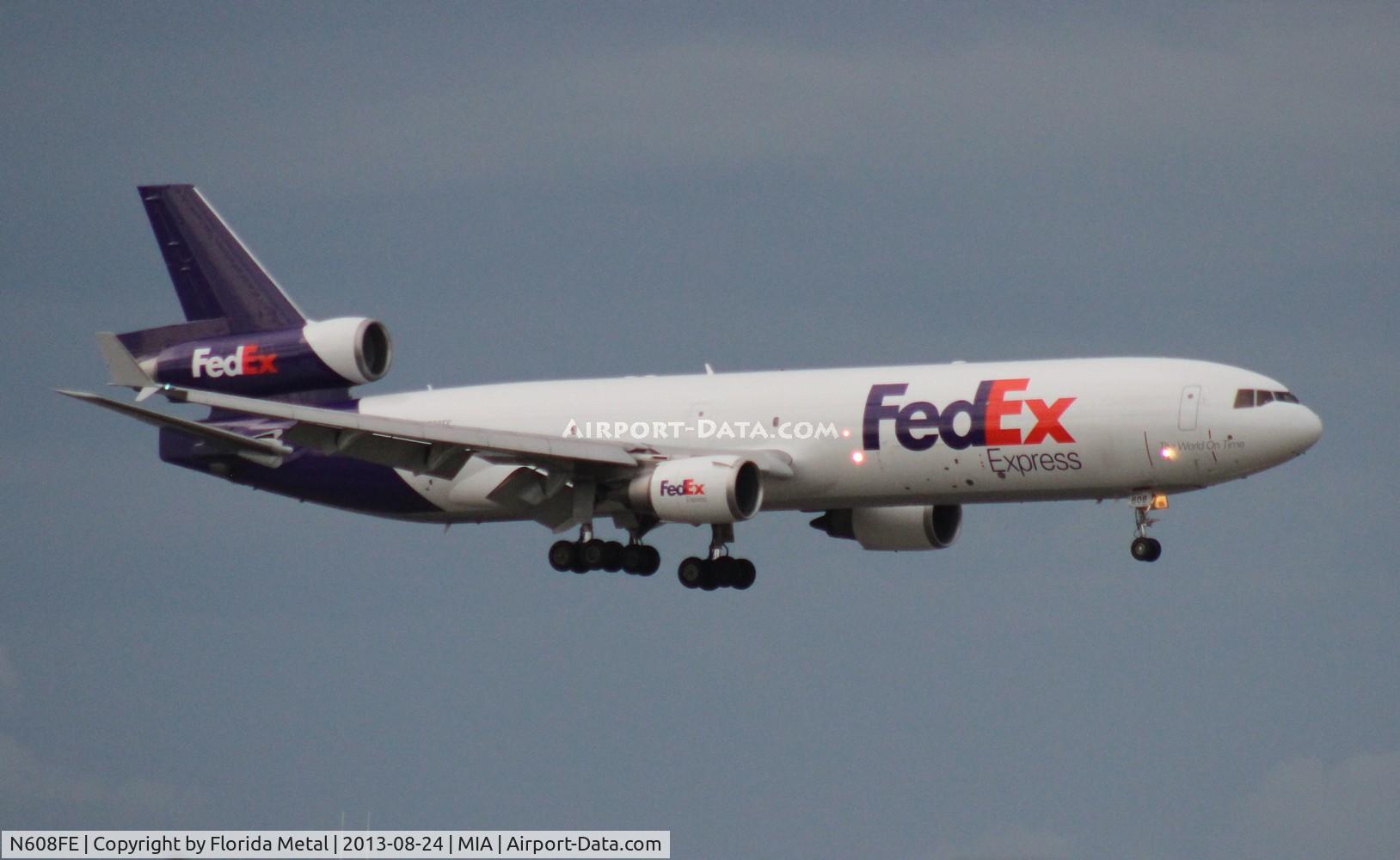 N608FE, 1992 McDonnell Douglas MD-11F C/N 48548, Fed Ex MD-11F