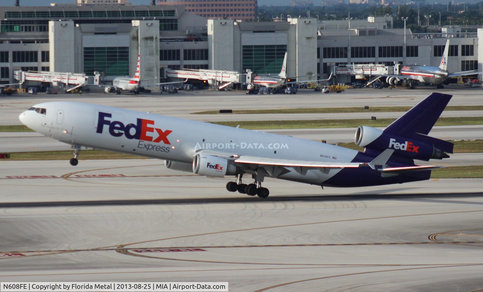 N608FE, 1992 McDonnell Douglas MD-11F C/N 48548, Fed Ex MD-11F