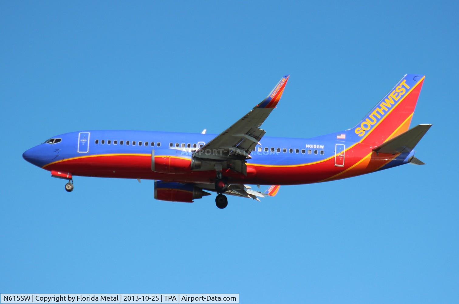 N615SW, 1995 Boeing 737-3H4 C/N 27698, Southwest 737-300