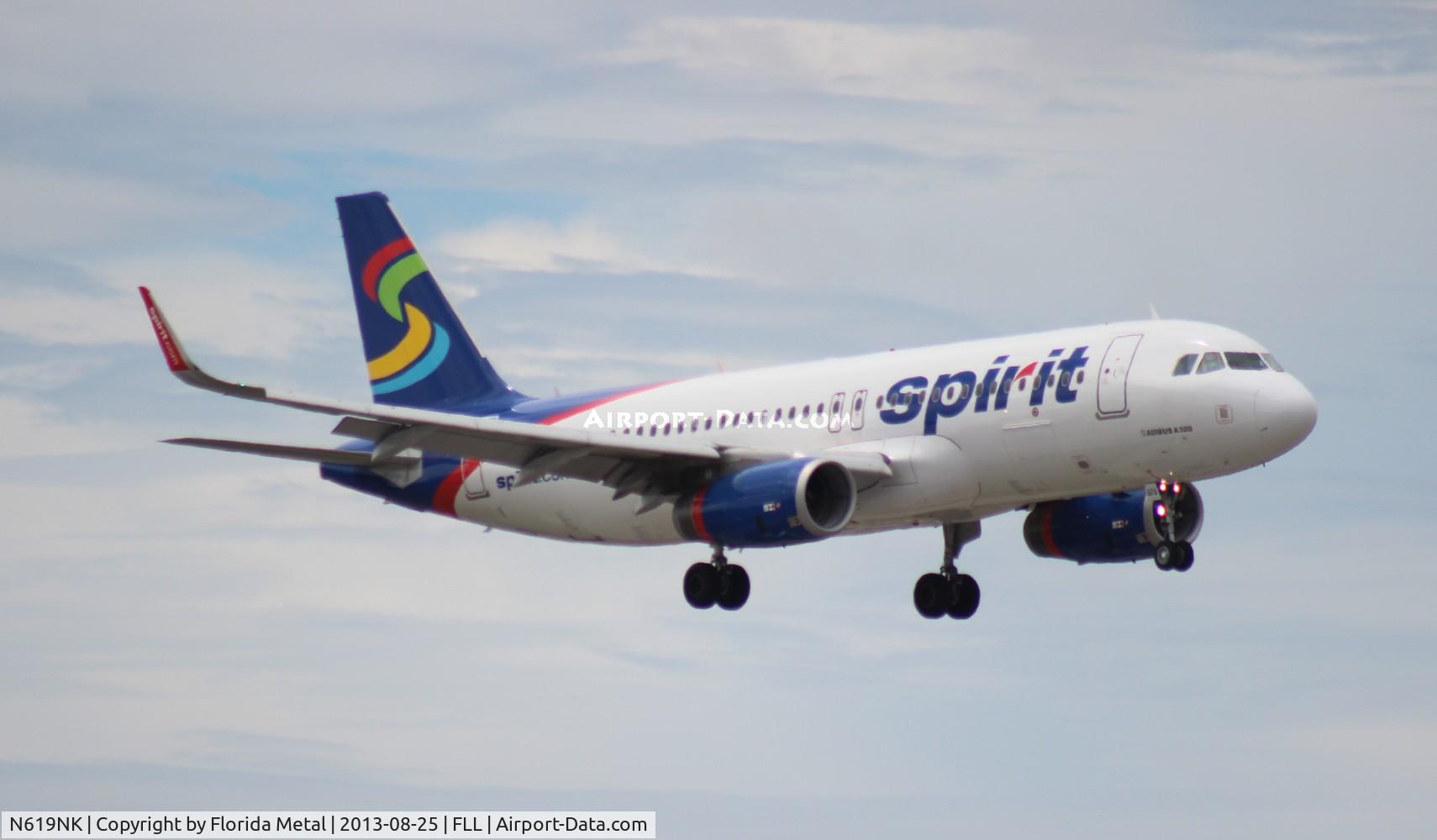N619NK, 2013 Airbus A320-232 C/N 5517, Spirit A320
