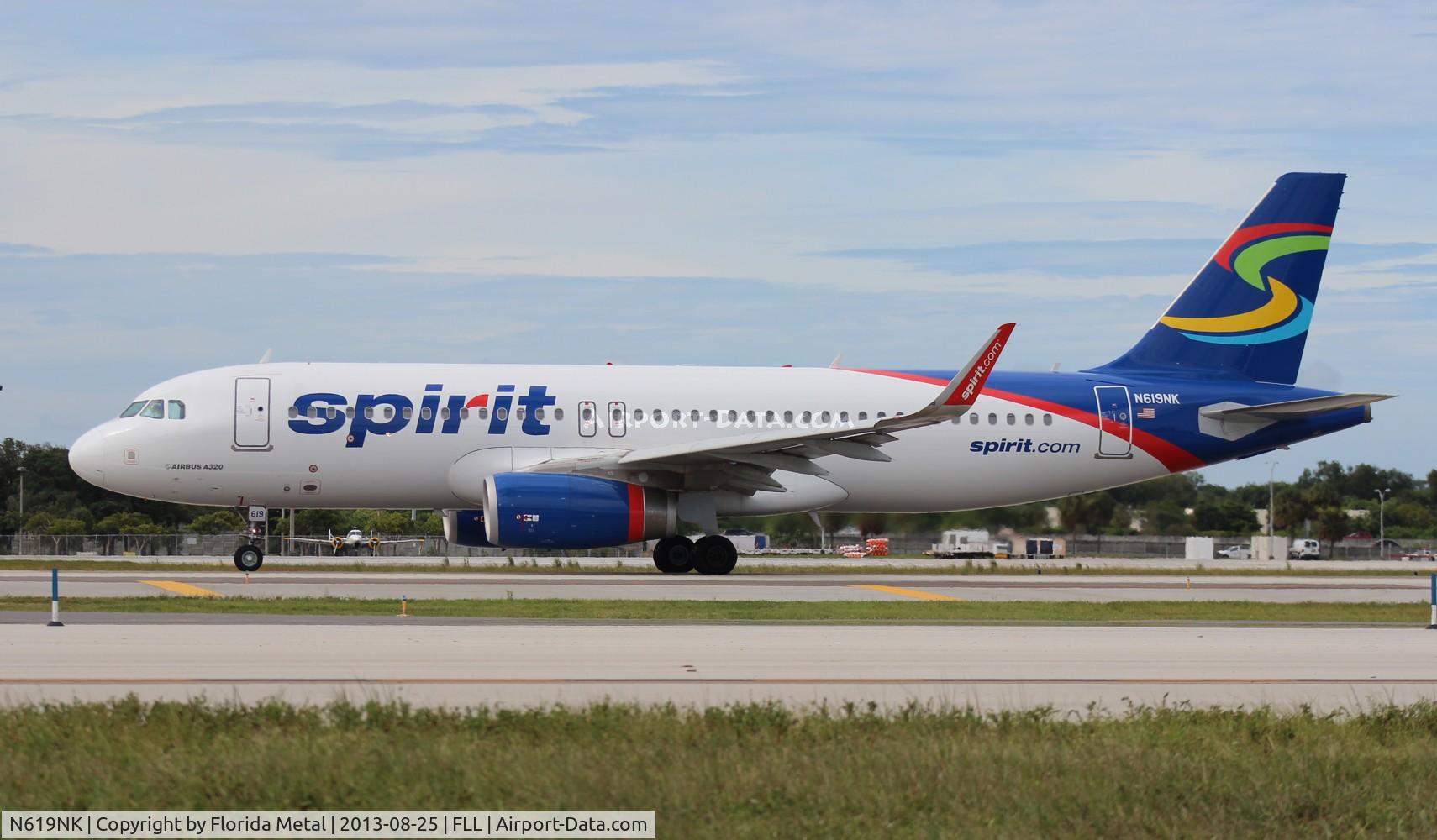 N619NK, 2013 Airbus A320-232 C/N 5517, Spirit A320
