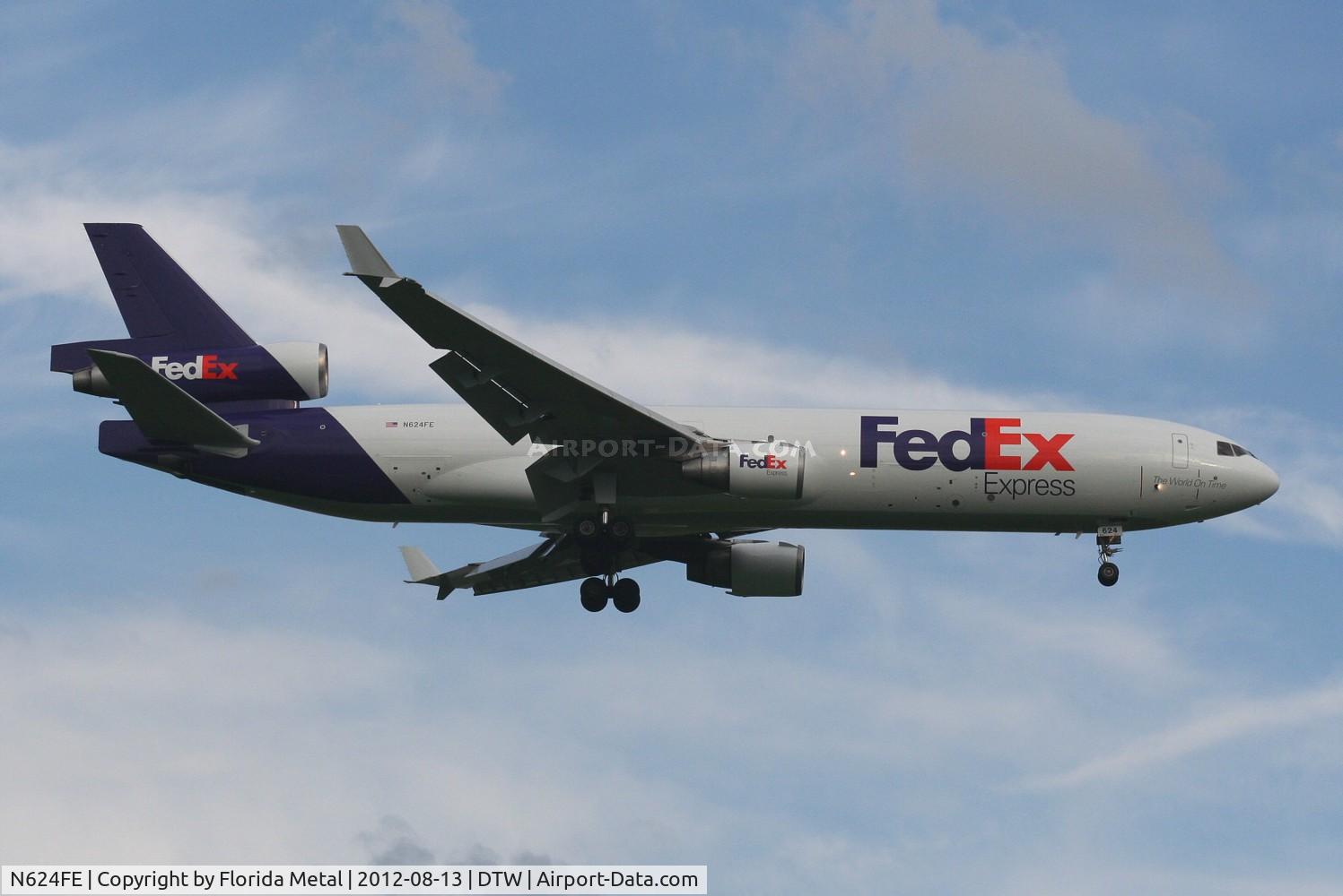 N624FE, 1990 McDonnell Douglas MD-11 C/N 48443, Fed Ex MD-11F