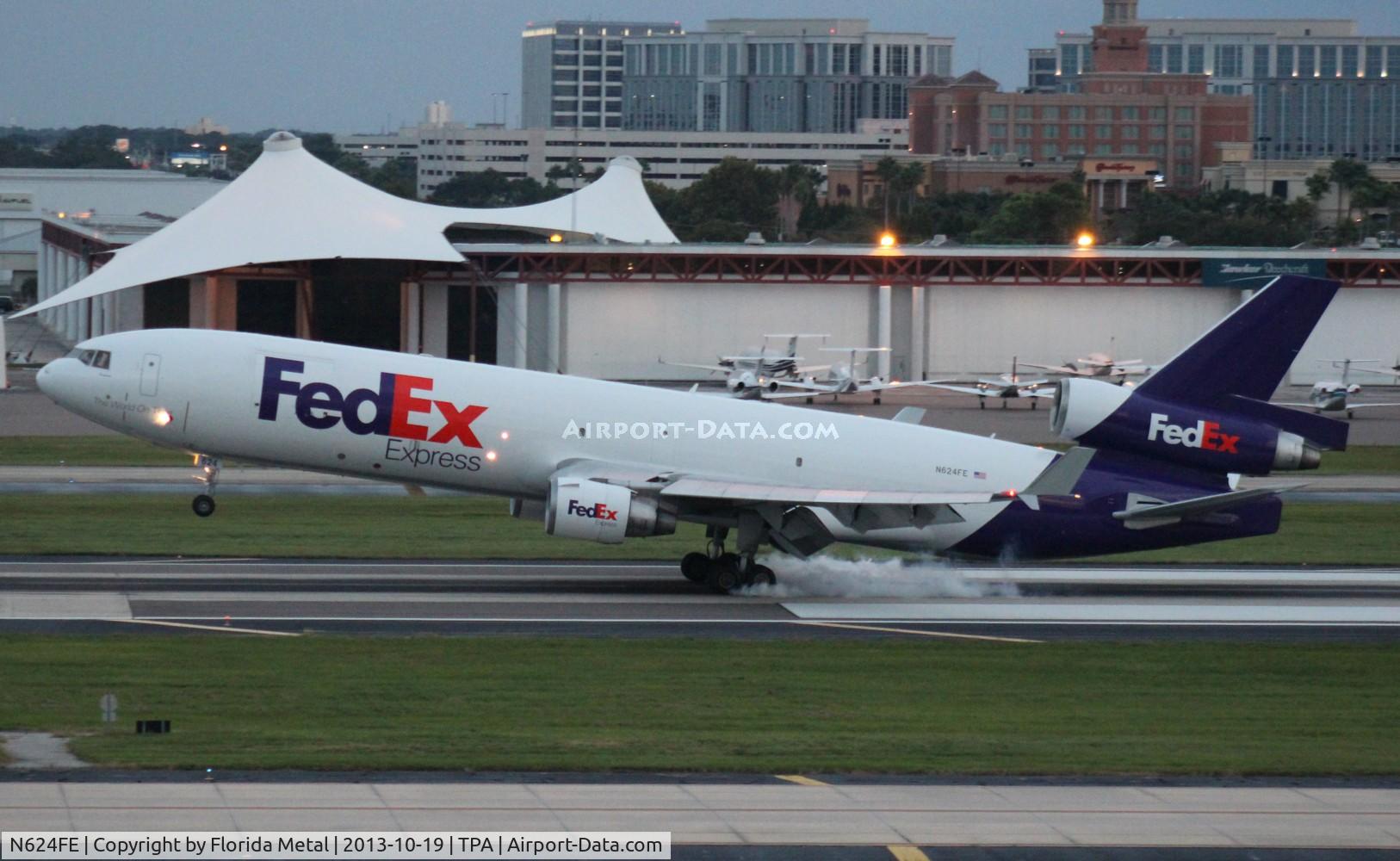 N624FE, 1990 McDonnell Douglas MD-11 C/N 48443, Fed Ex MD-11F