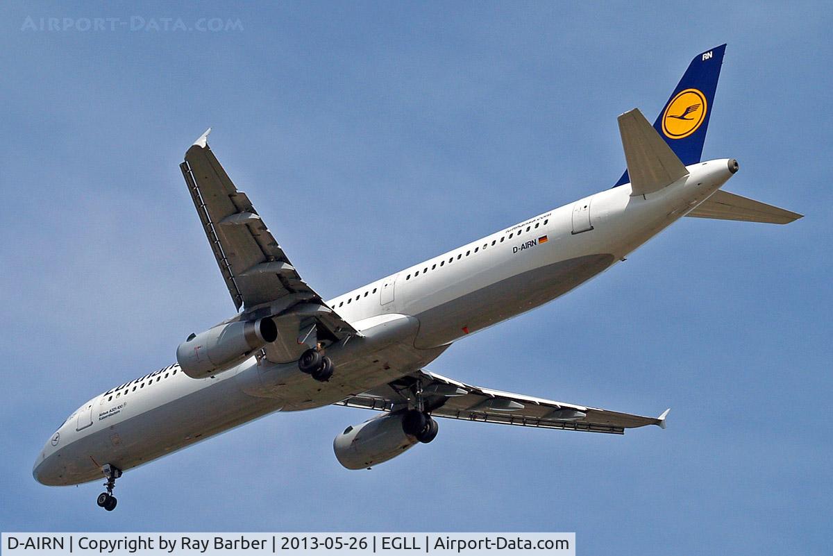 D-AIRN, 1995 Airbus A321-131 C/N 0560, Airbus A321-131 [0560] (Lufthansa) Home~G 26/05/2013. On approach 27R.
