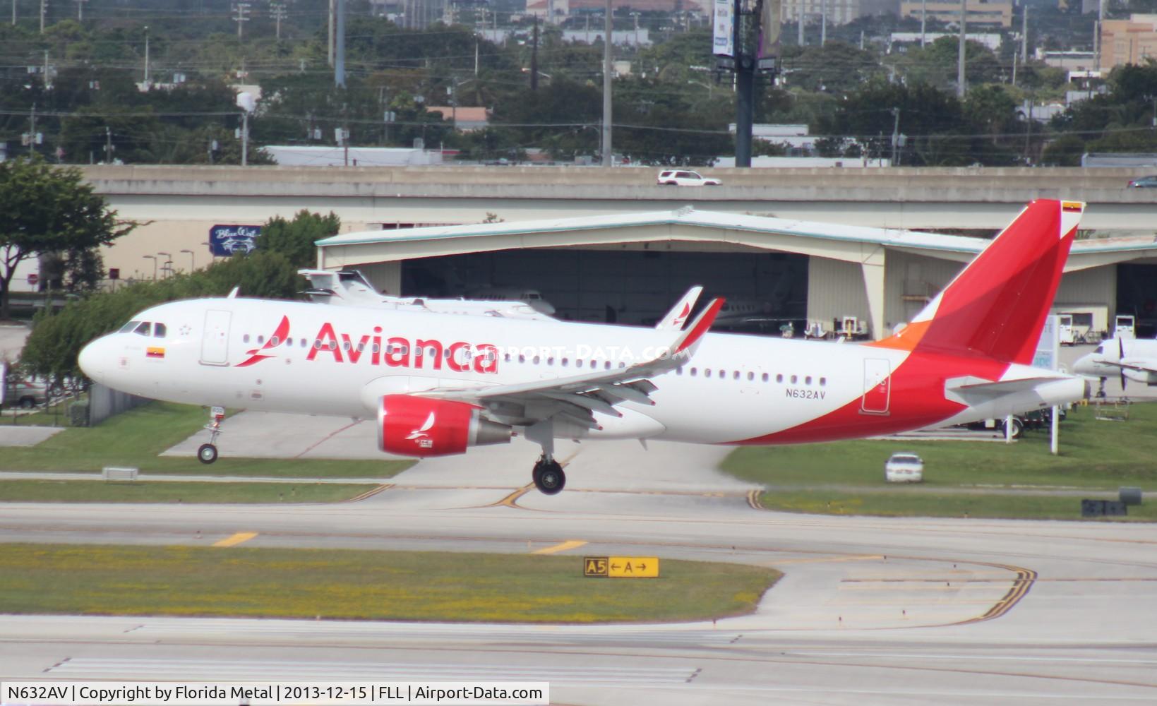 N632AV, 2013 Airbus A320-214 C/N 5632, Avianca A320