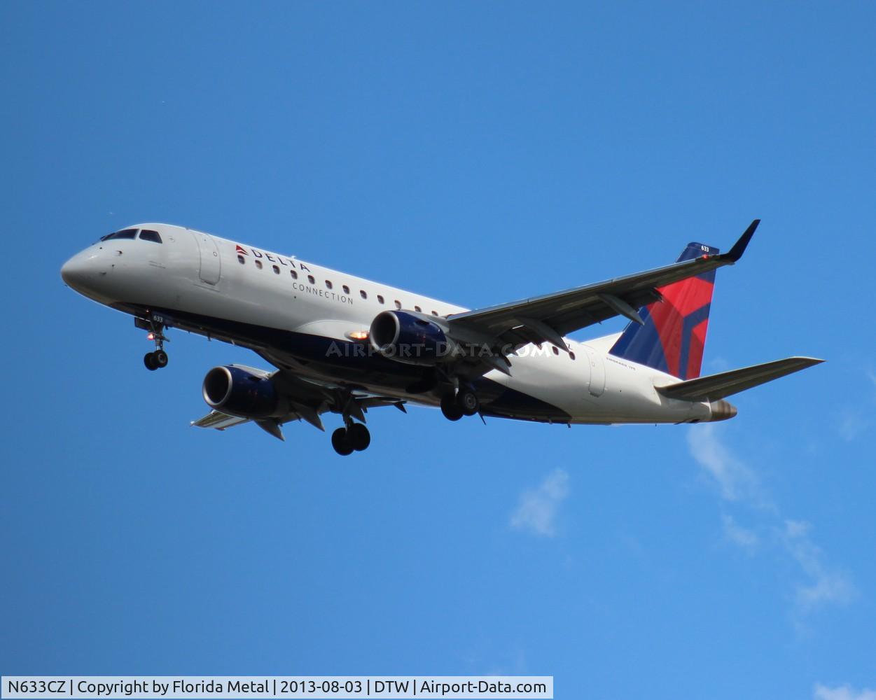 N633CZ, 2008 Embraer 175LR (ERJ-170-200LR) C/N 17000245, Delta Connection E175