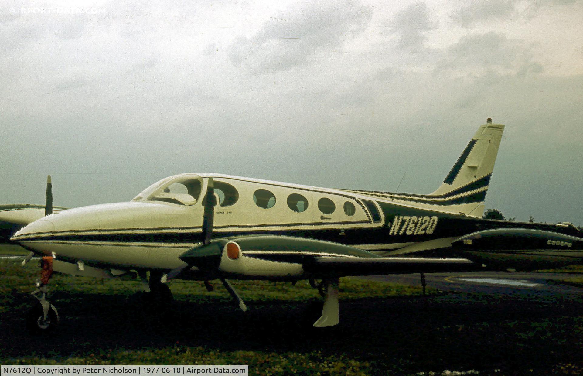 N7612Q, 1973 Cessna 340 C/N 340-0233, This Riley Super 340 was seen at Spring Valley Airport in New York State in the Summer of 1977.  The airport closed in 1985.