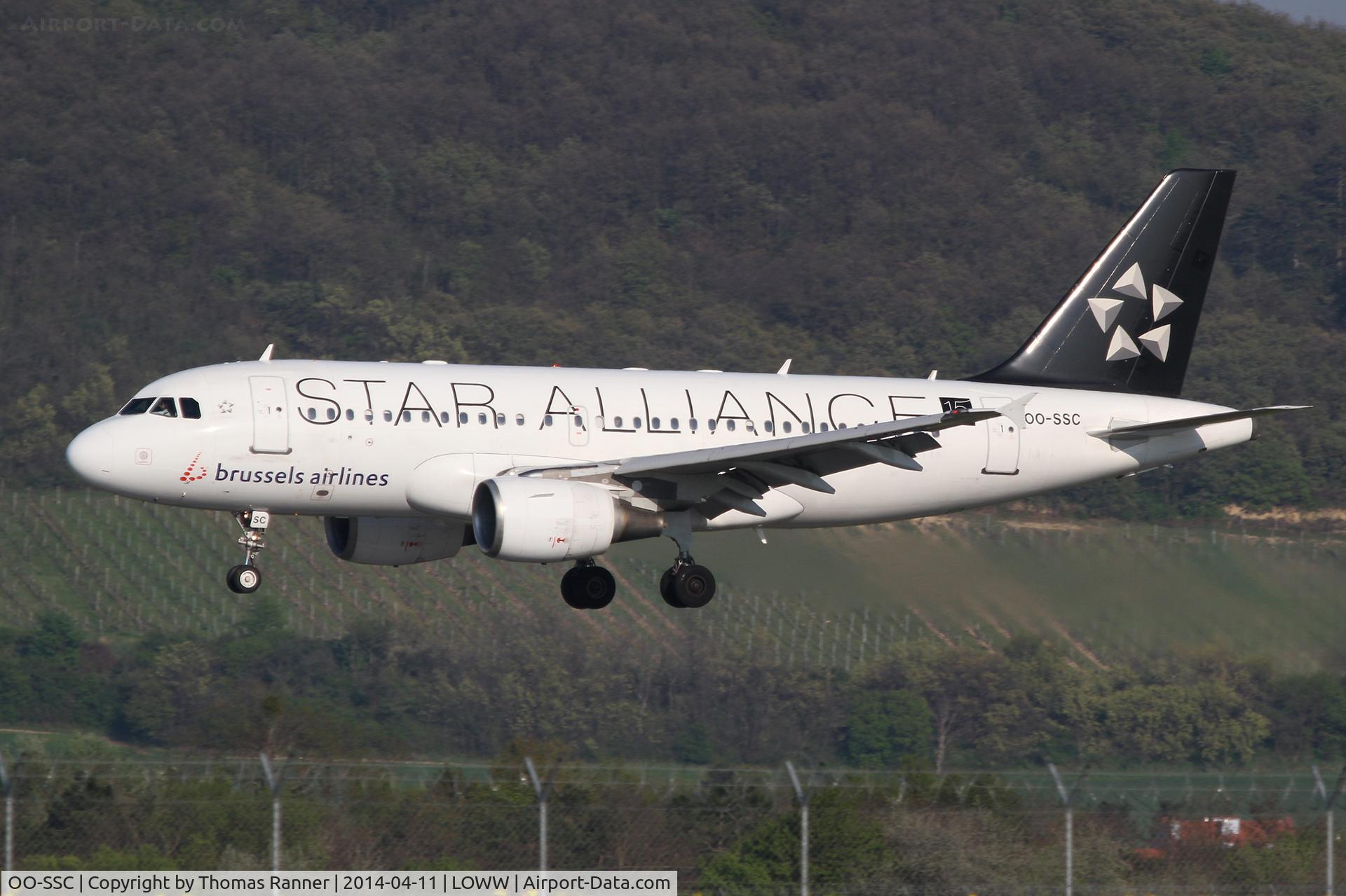 OO-SSC, 1999 Airbus A319-112 C/N 1086, Brussels A319
