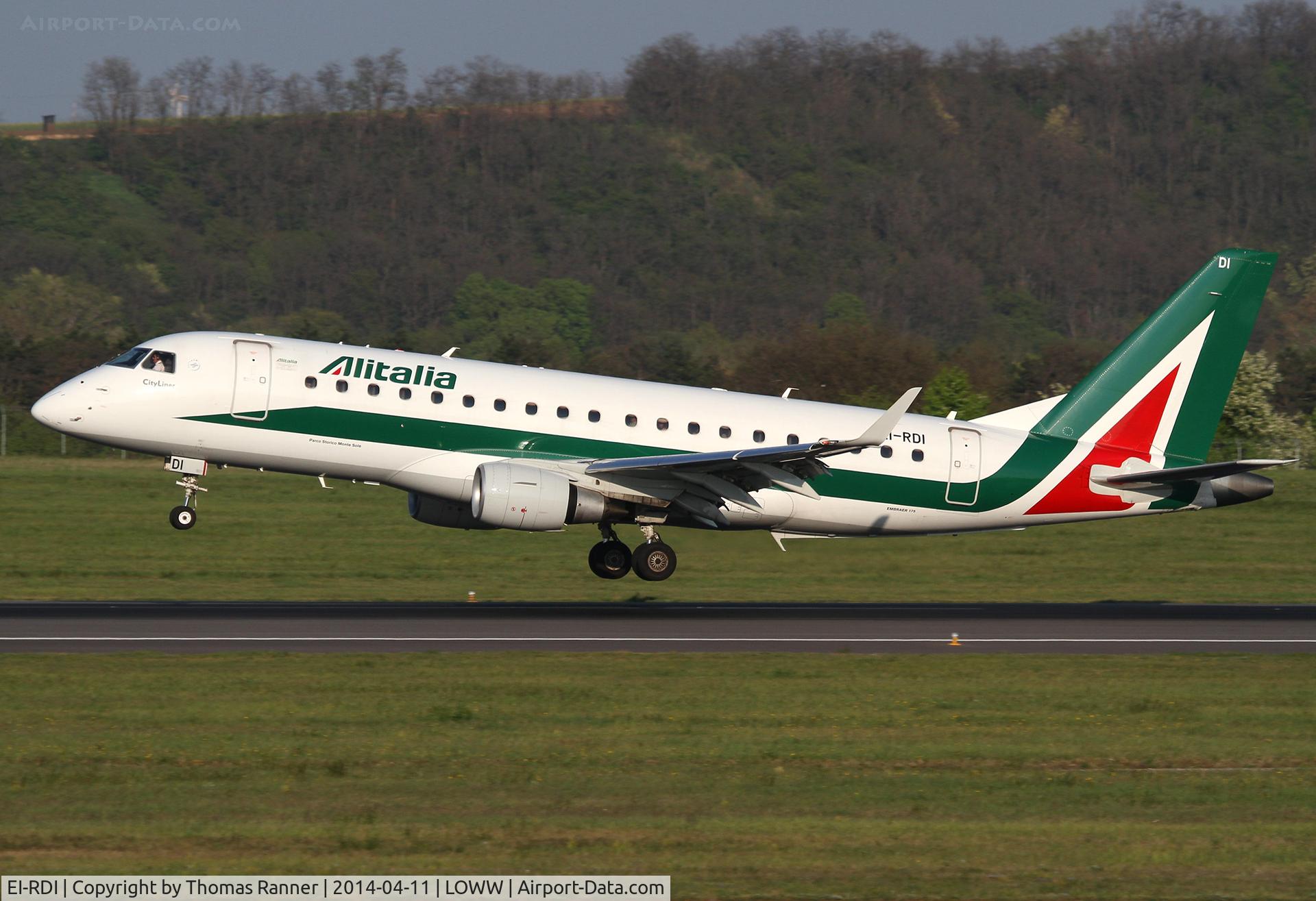 EI-RDI, 2012 Embraer 175LR (ERJ-170-200LR) C/N 17000340, Alitalia Emb175