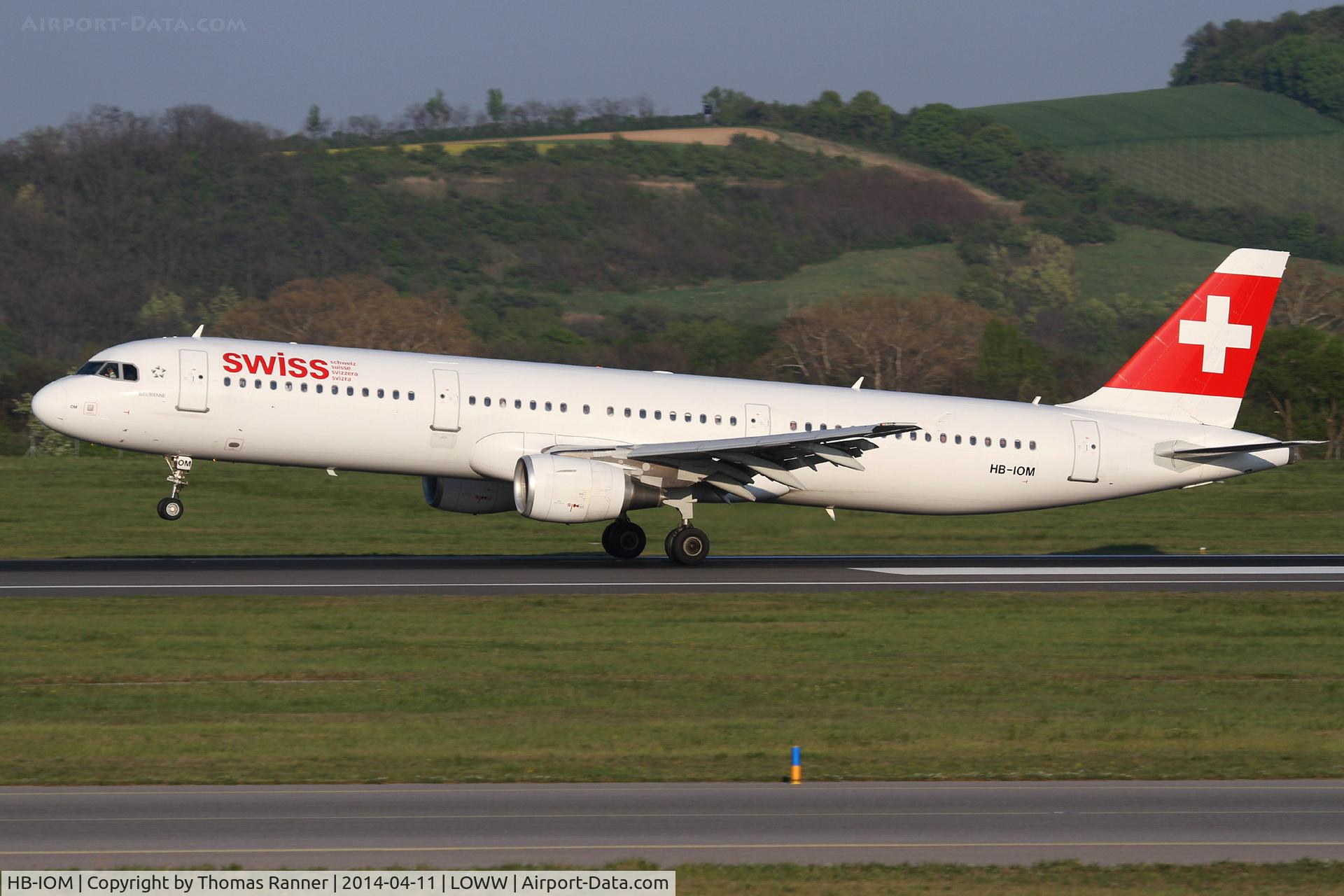 HB-IOM, 2010 Airbus A321-212 C/N 4534, Swiss A321