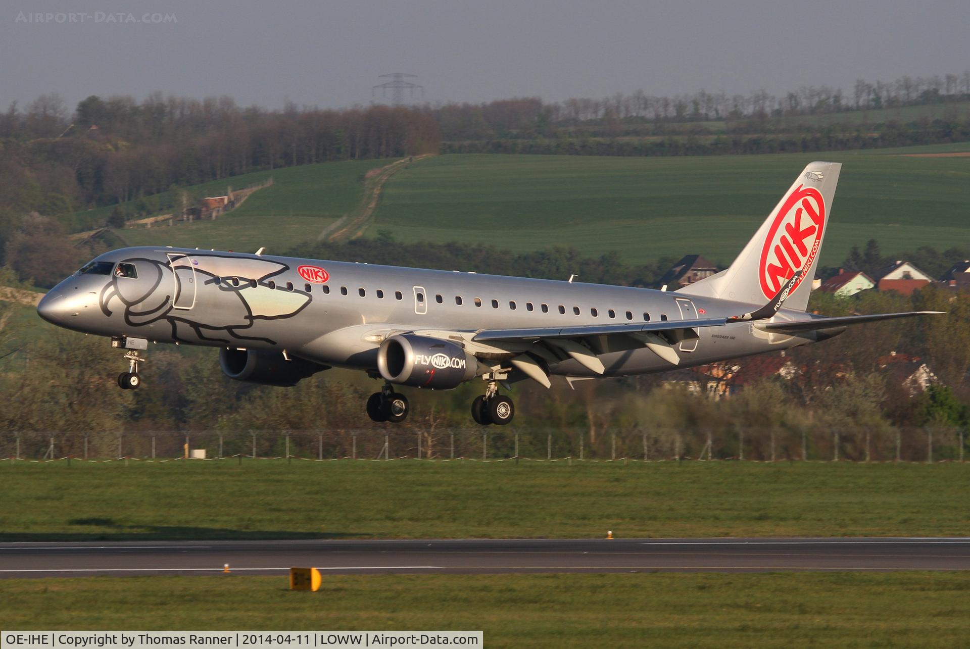 OE-IHE, 2010 Embraer 190LR (ERJ-190-100LR) C/N 19000387, Niki Emb190