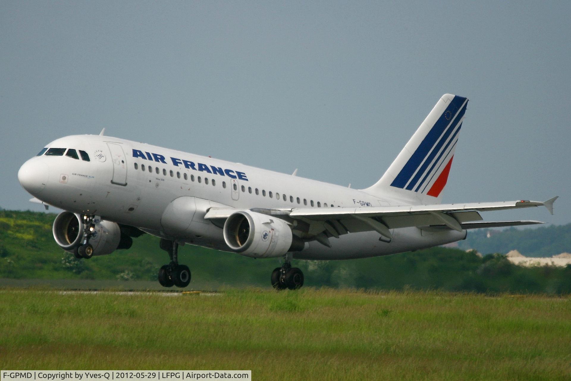 F-GPMD, 1993 Airbus A319-113 C/N 618, Airbus A319-113, Landing Rwy 26L, Roissy Charles De Gaulle Airport (LFPG-CDG)