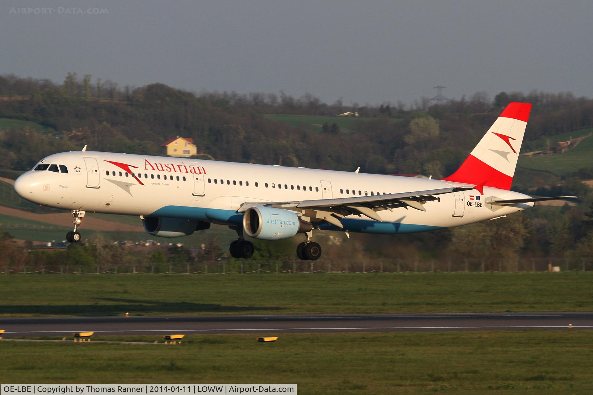 OE-LBE, 1998 Airbus A321-211 C/N 935, Austrian A321