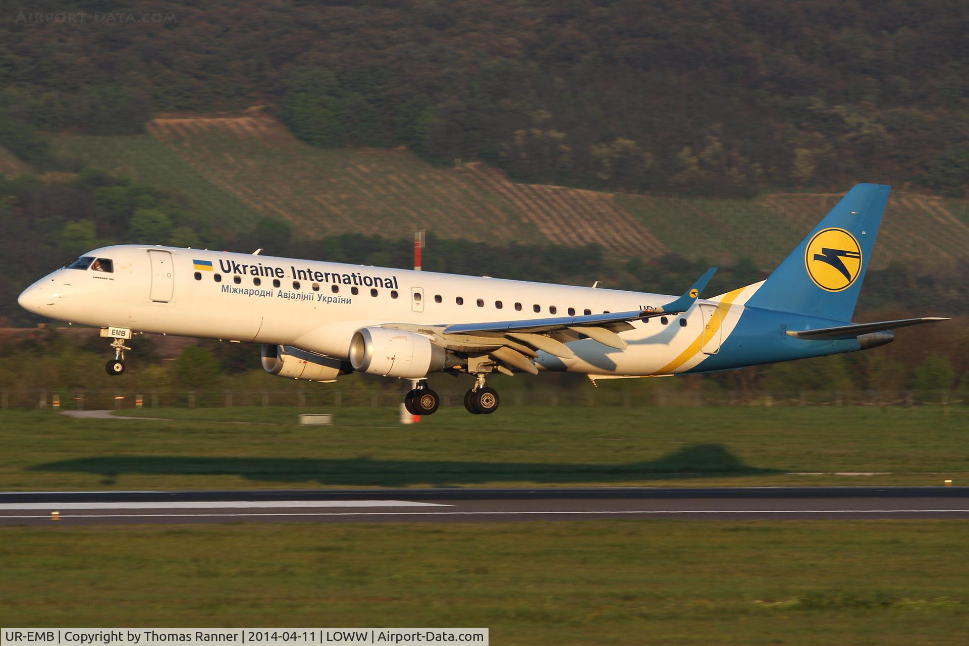 UR-EMB, 2012 Embraer 190STD (ERJ-190-100) C/N 19000501, Ukraine International Emb190