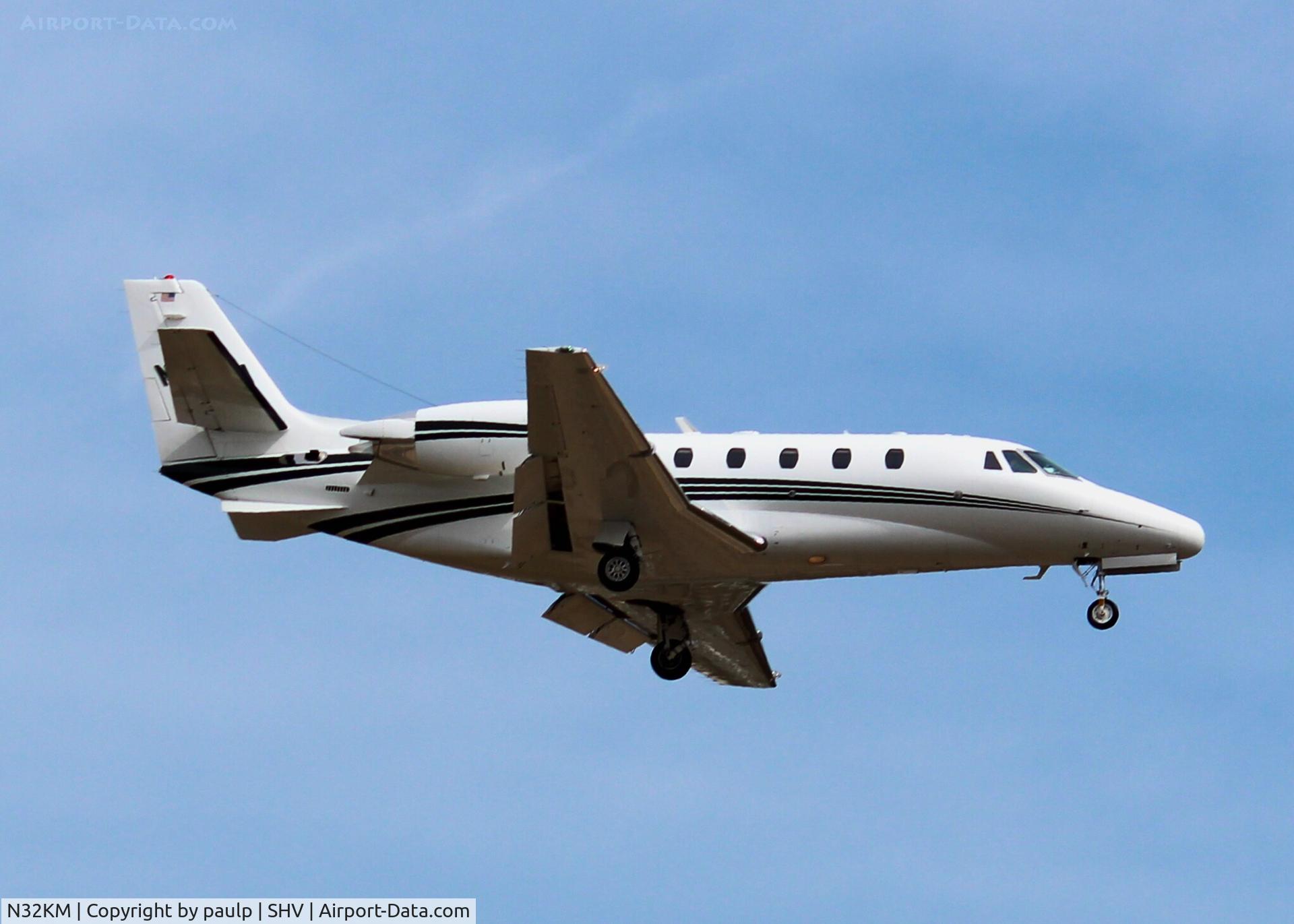 N32KM, 2007 Cessna 560XL C/N 560-5715, At Shreveport Regional.