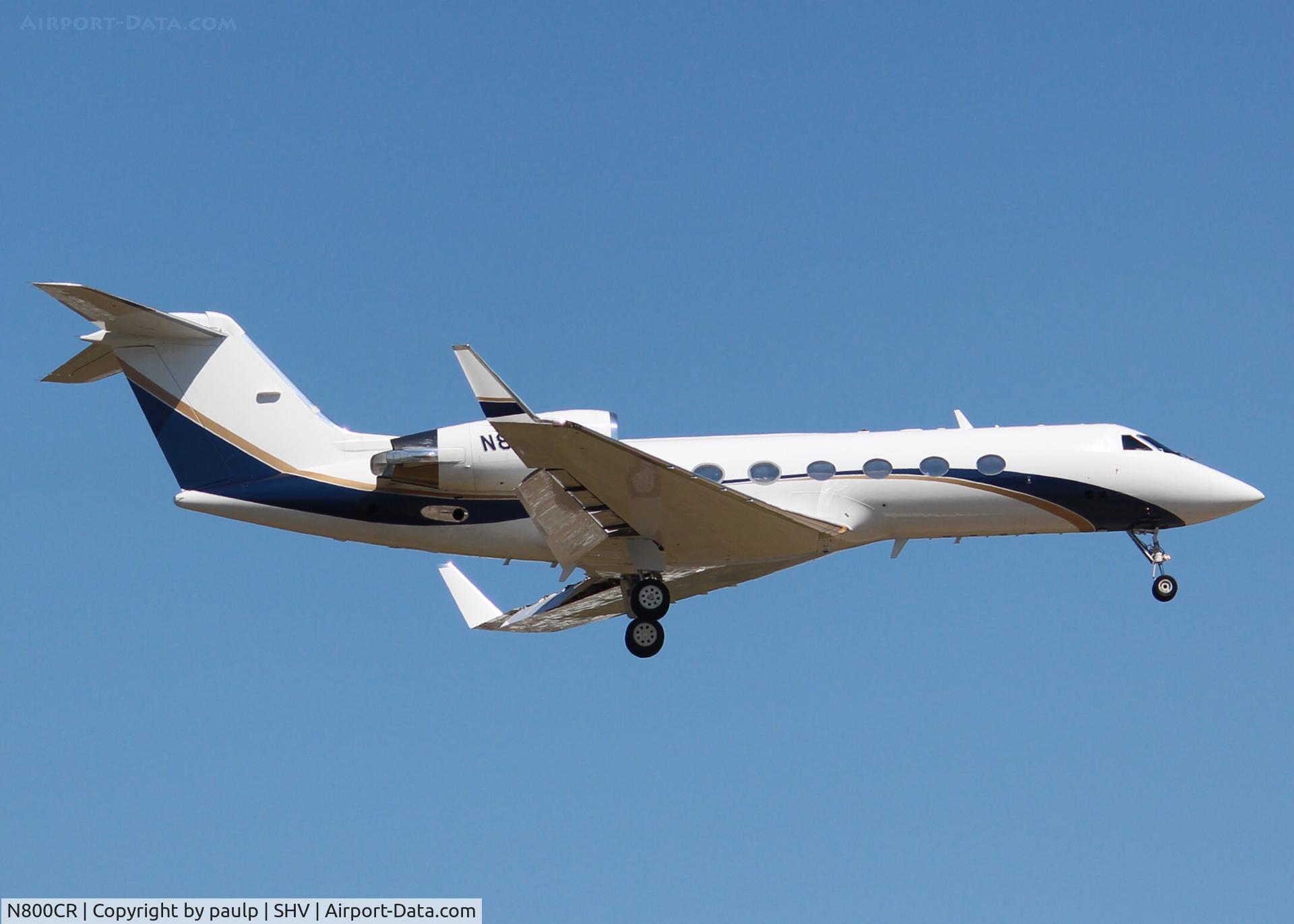 N800CR, 1998 Gulfstream Aerospace G-IV C/N 1334, At Shreveport Regional.