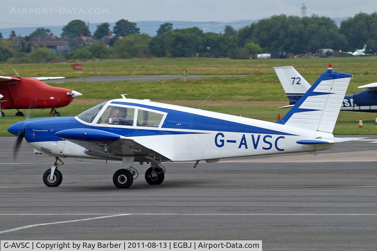 G-AVSC, 1967 Piper PA-28-180 Cherokee C/N 28-4193, G-AVSC   Piper PA-28-180 Cherokee C [28-4193] Staverton~G 13/08/2011
