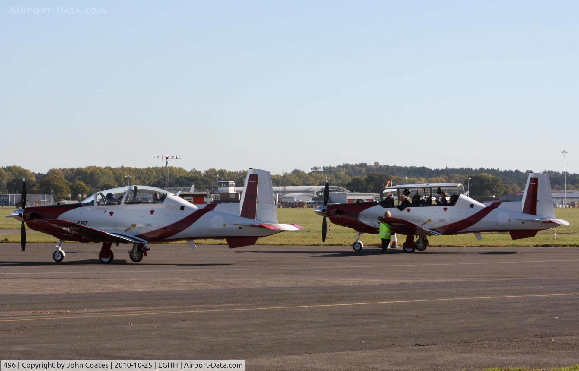 496, 2010 Hawker Beechcraft T-6A Efroni C/N PI-15, On delivery with 497