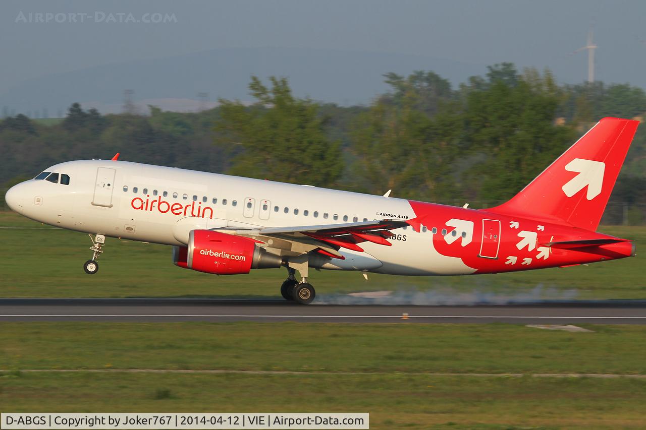 D-ABGS, 2009 Airbus A319-112 C/N 3865, Air Berlin