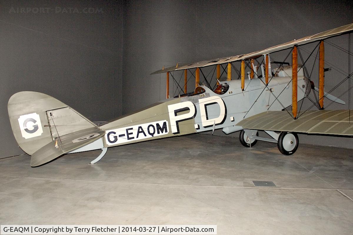 G-EAQM, Airco DH9 C/N F1278, Displayed at Australia National War Museum in Canberra ACT