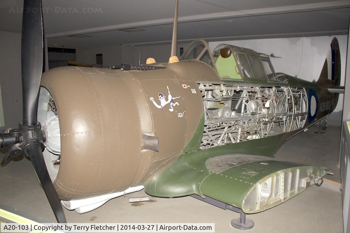 A20-103, Commonwealth CA-1 Wirraway C/N 8, Displayed at Australia National War Museum in Canberra ACT