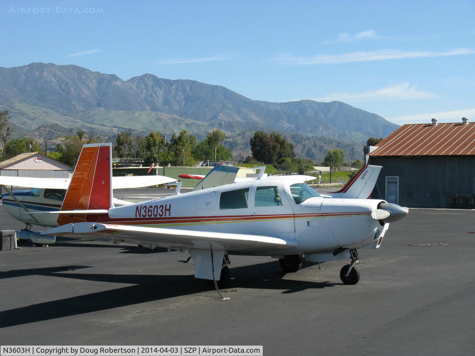 N3603H, 1977 Mooney M20C Ranger C/N 20-1240, 1977 Mooney M20C RANGER, Lycoming O-360-A1D 180 Hp, Positive Control feature, 25 made in 1977