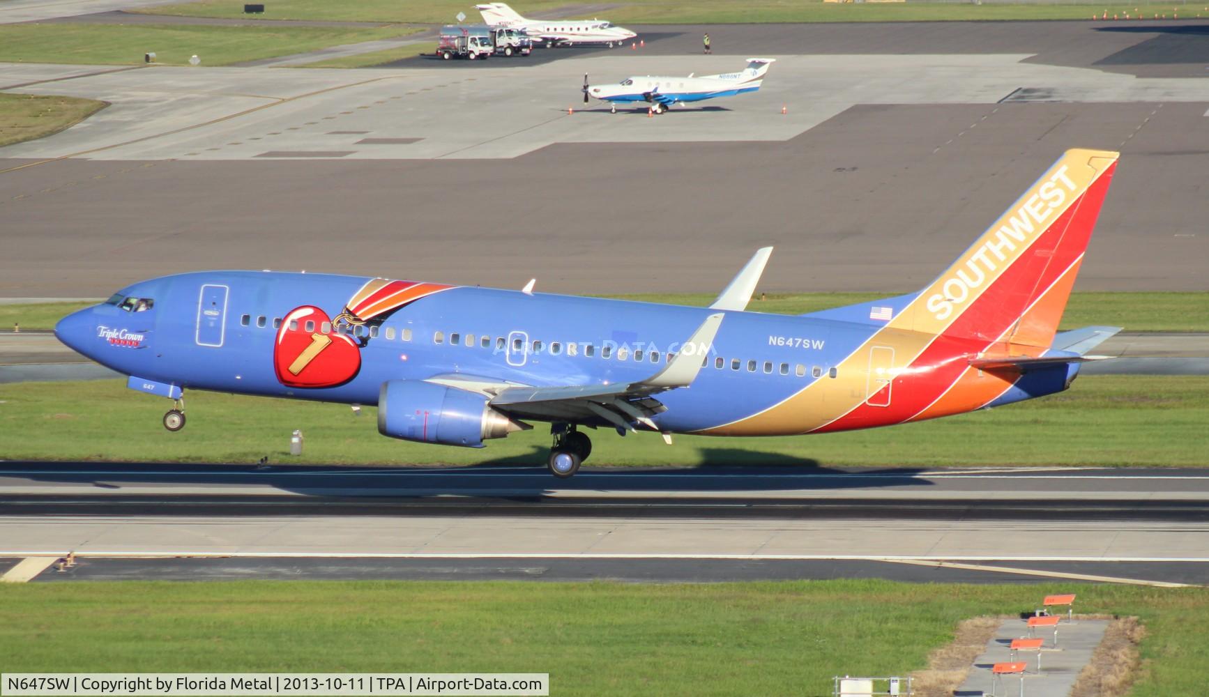 N647SW, 1997 Boeing 737-3H4 C/N 27717, Southwest Triple Crown 737-300