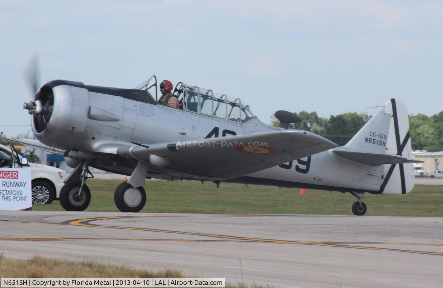 N651SH, 1944 North American T-6G Texan C/N 168-409, T-6D Texan Spanish Air Force