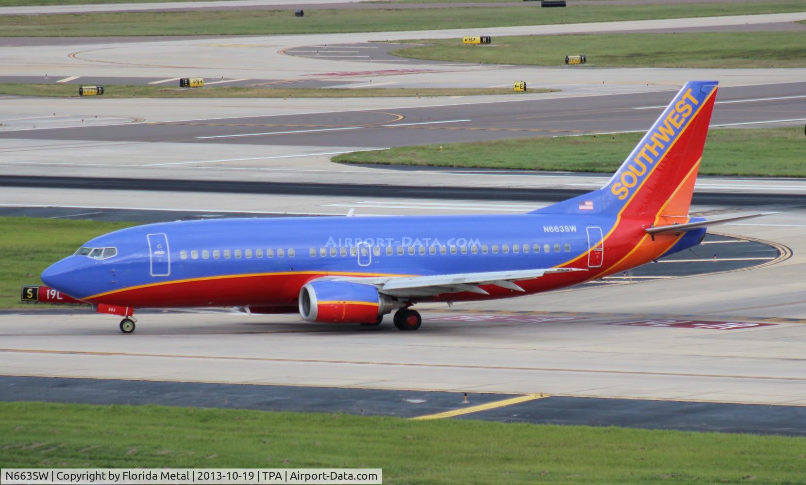N663SW, 1985 Boeing 737-3Q8 C/N 23256, Southwest 737-300