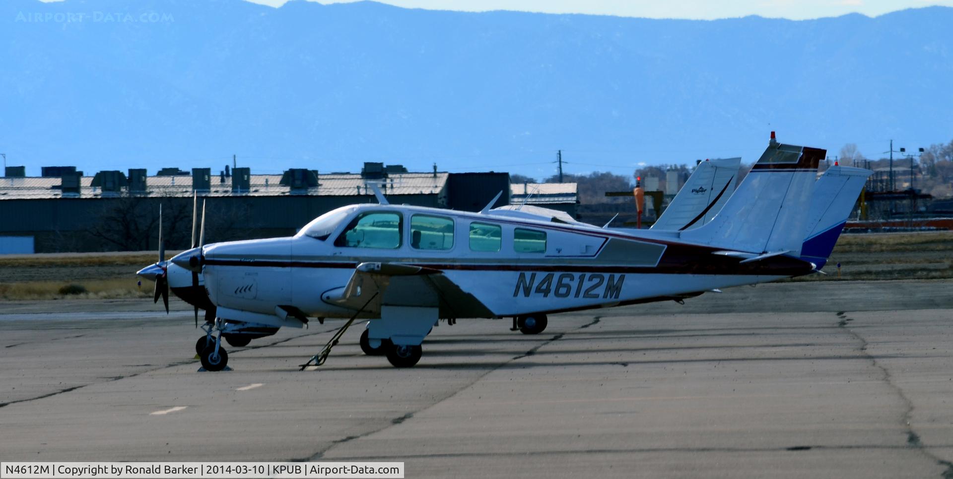 N4612M, 1978 Beech A36 Bonanza 36 C/N E-1244, On the ramp Pueblo