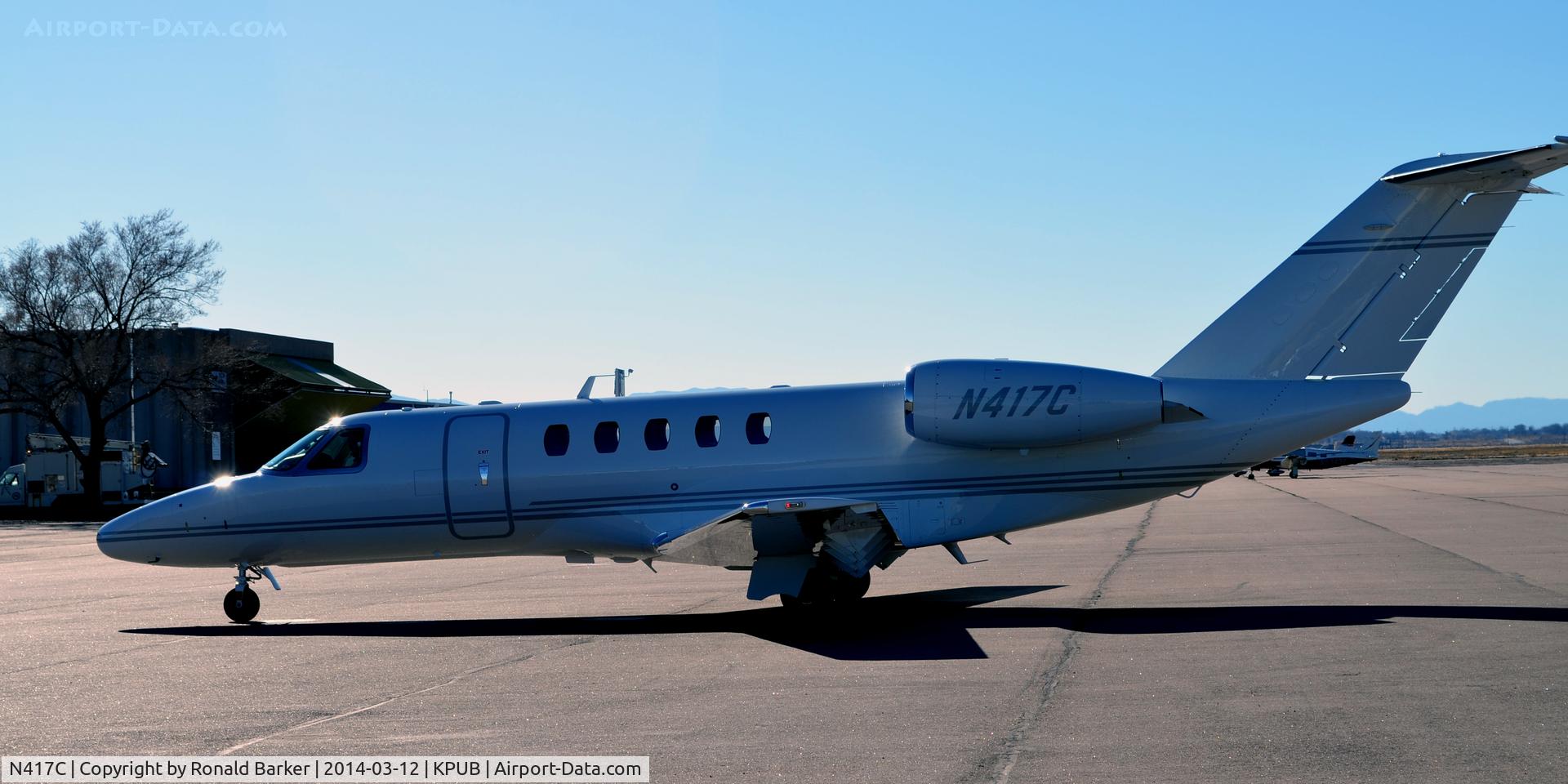 N417C, 2010 Cessna 525C CitationJet CJ4 C/N 525C-0021, Taxi Pueblo