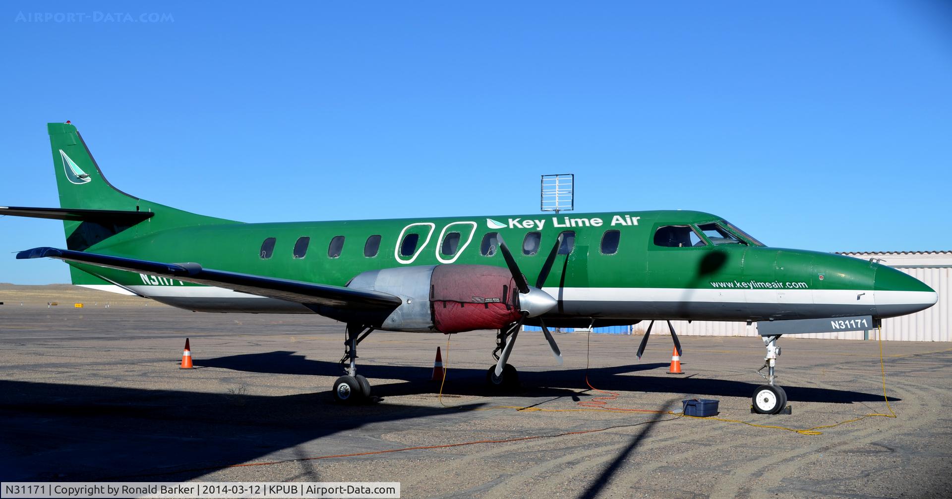 N31171, 1985 Fairchild SA-227AC Metro III C/N AC-605, Ramp Pueblo
