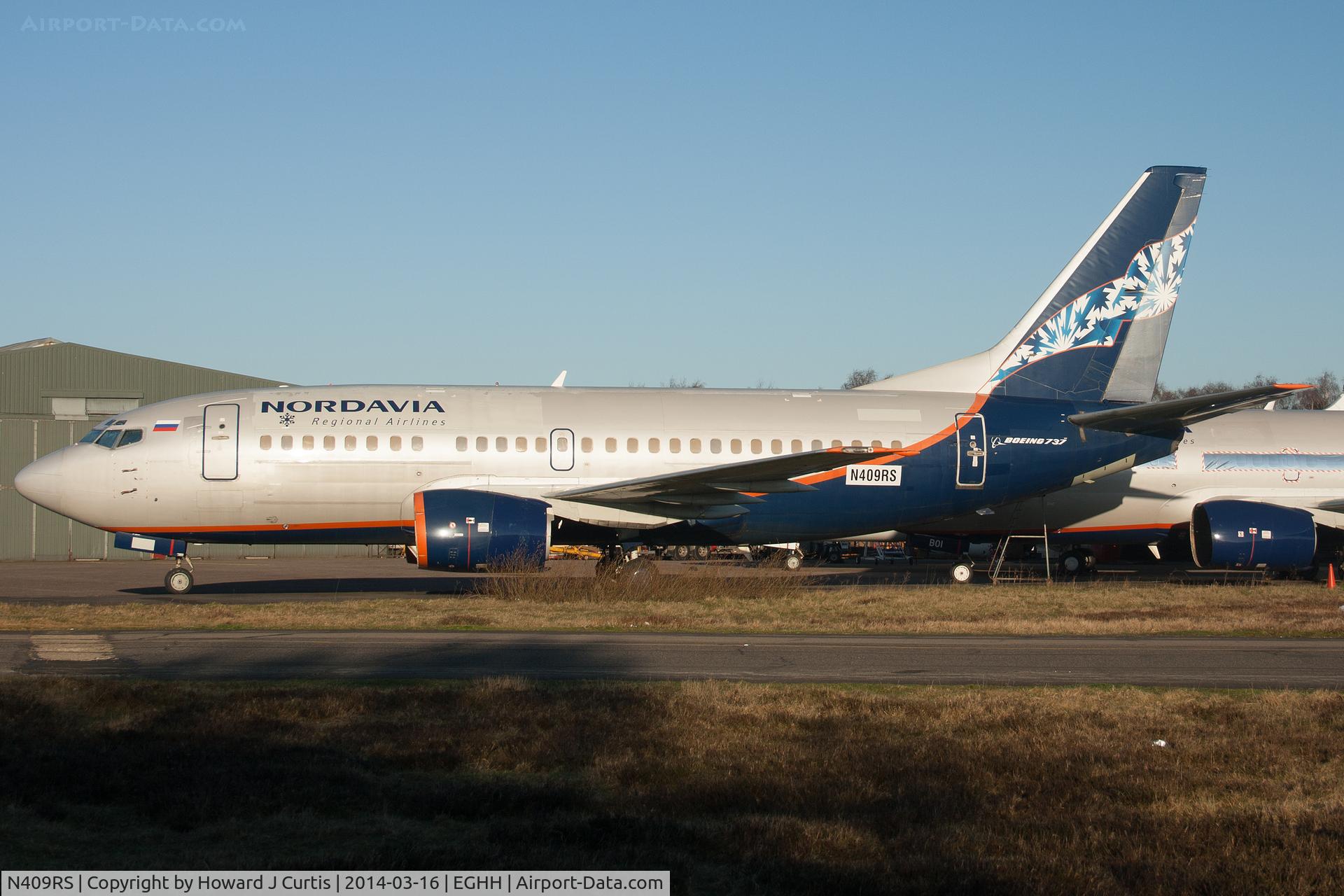 N409RS, 1990 Boeing 737-59D C/N 25038, Ex Nordavia, with European Aviation.
