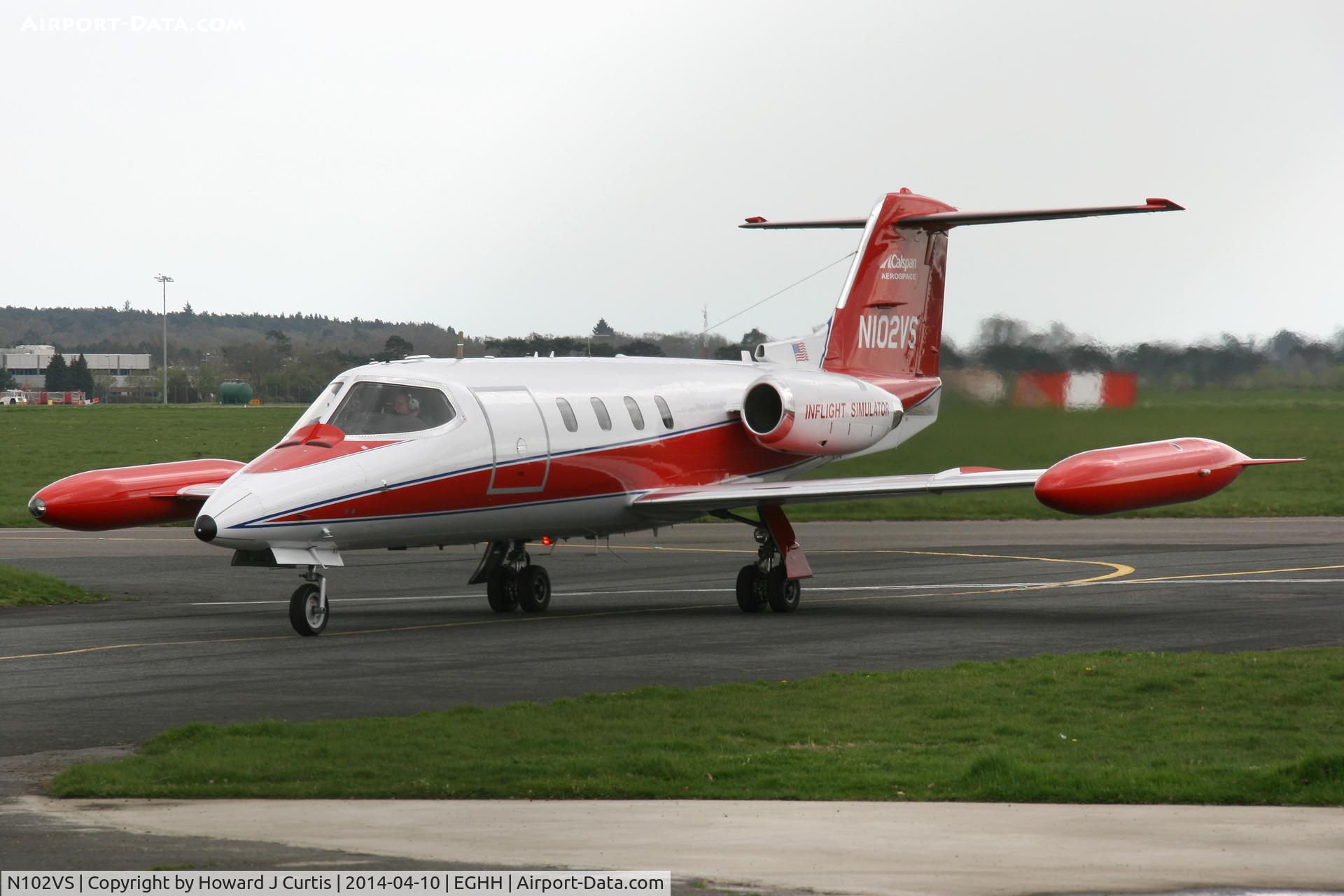 N102VS, 1974 Gates LearJet 25B C/N 180, Calspan Aerospace, doing training here for the week.