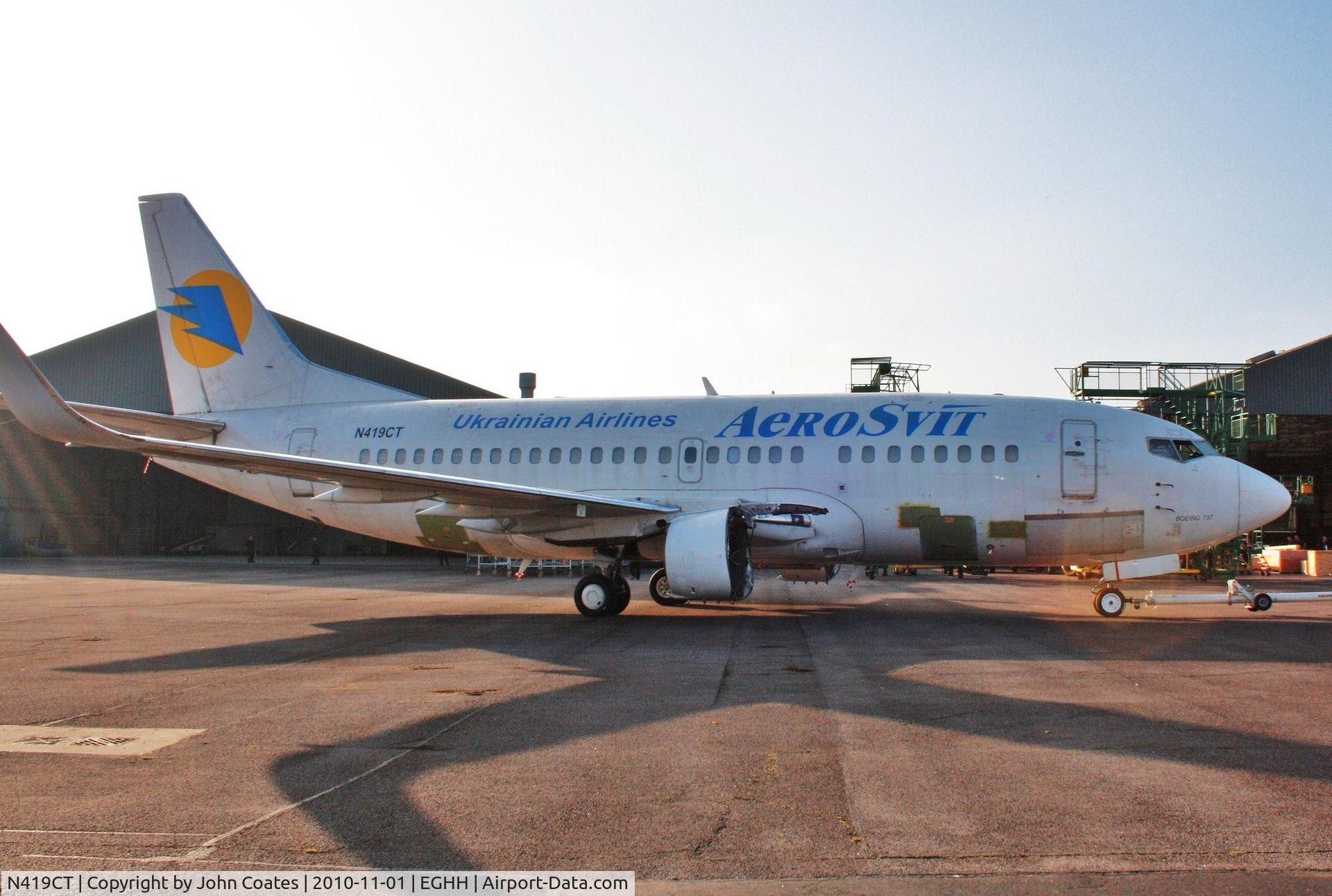 N419CT, 1991 Boeing 737-529 C/N 25419, At European Avn.