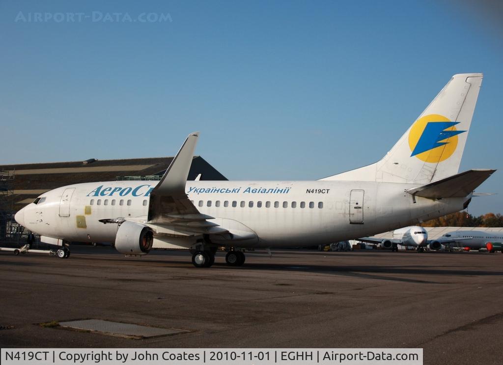 N419CT, 1991 Boeing 737-529 C/N 25419, ex UR-VVD to become HZ-HAA at European Avn